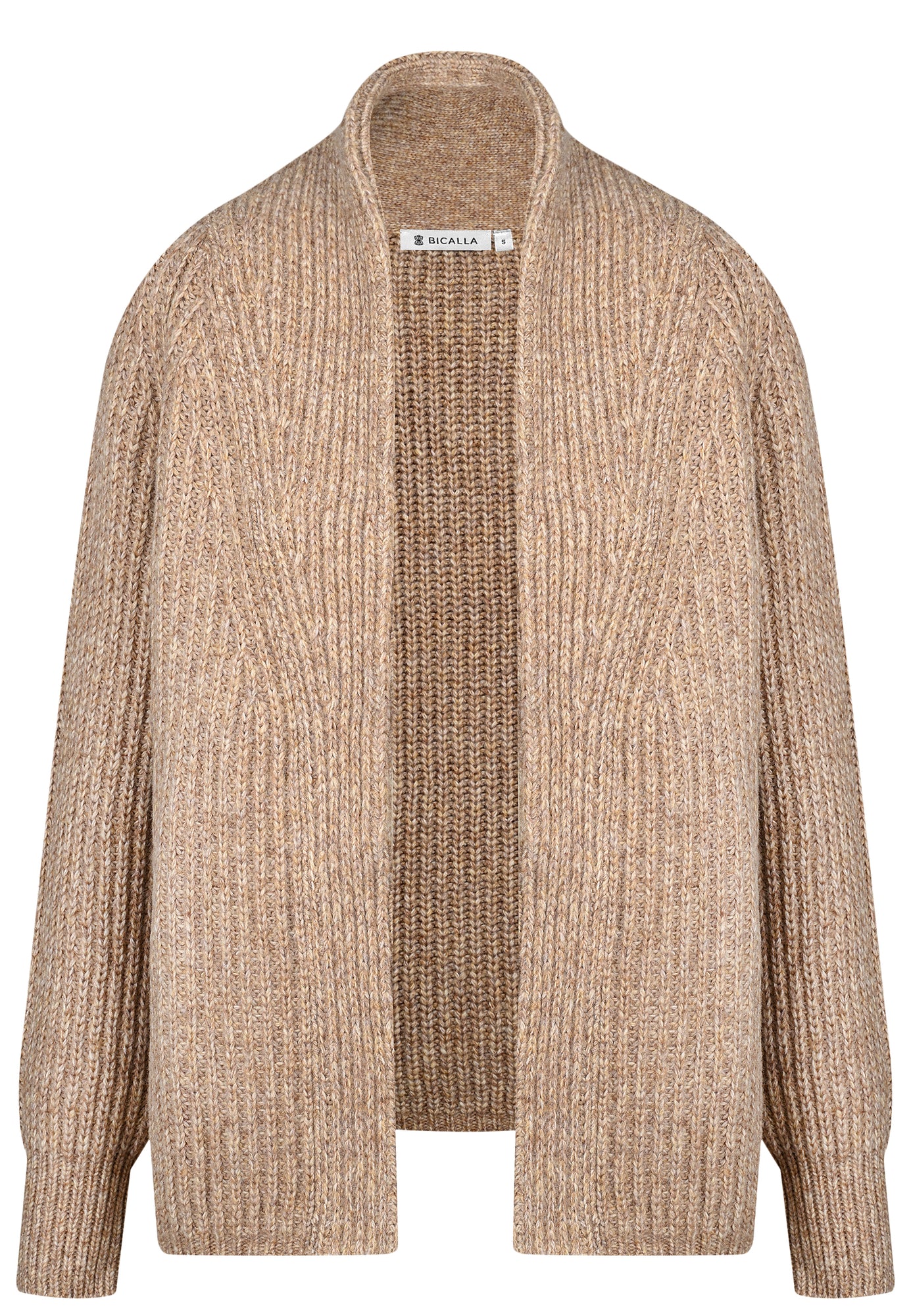 25609 Cardigan tricoté couleur sable