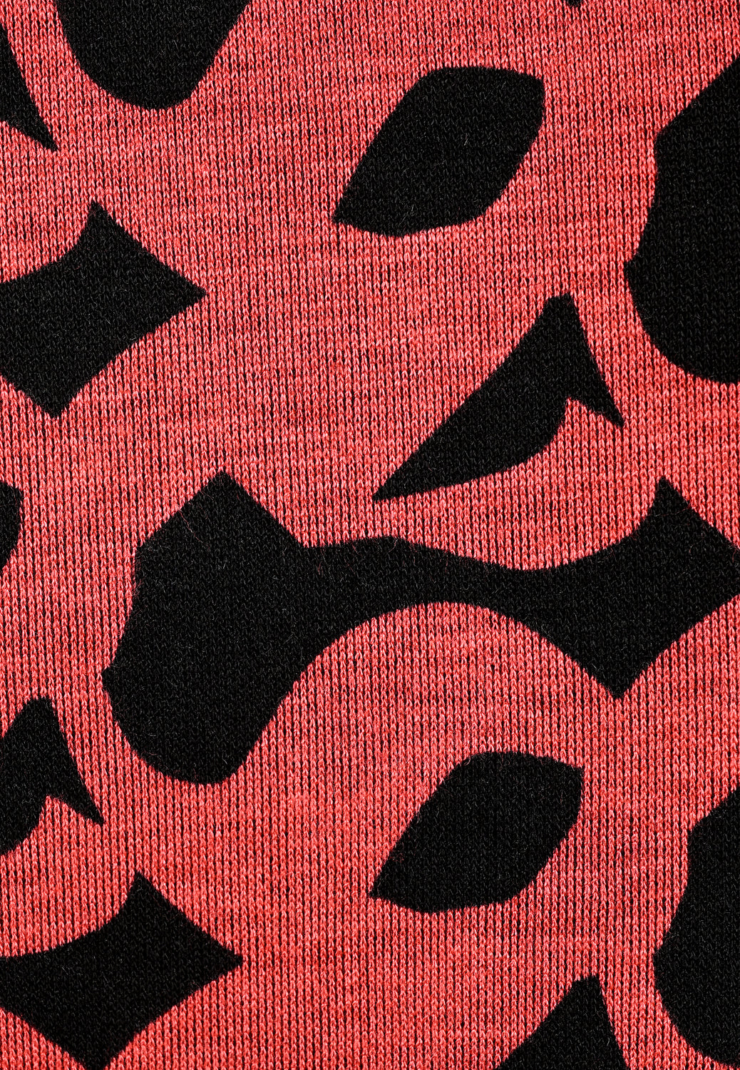 25613 Shirt mit Print-Muster in Rot/Schwarz