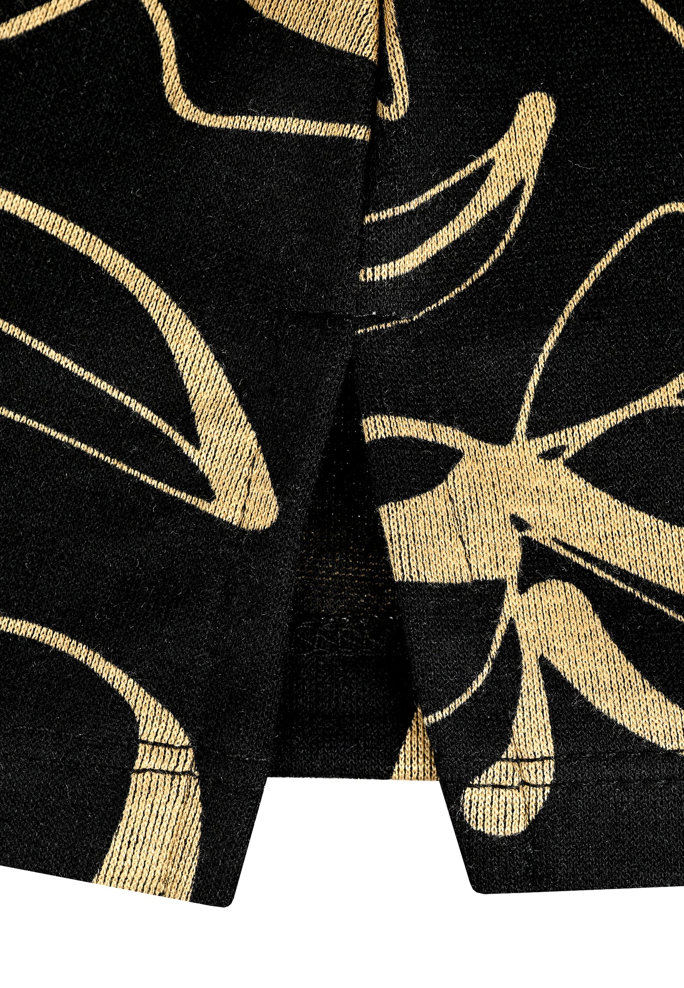 25614 Shirt mit Blumen-Print in Schwarz/Gold