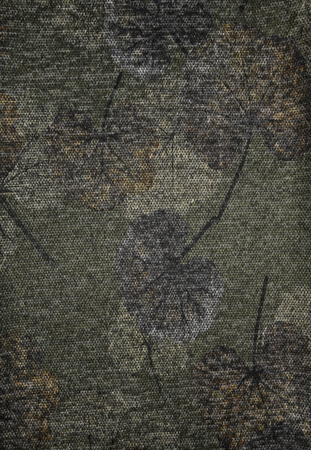 25713 Chemise à imprimé ginkgo vert/gris