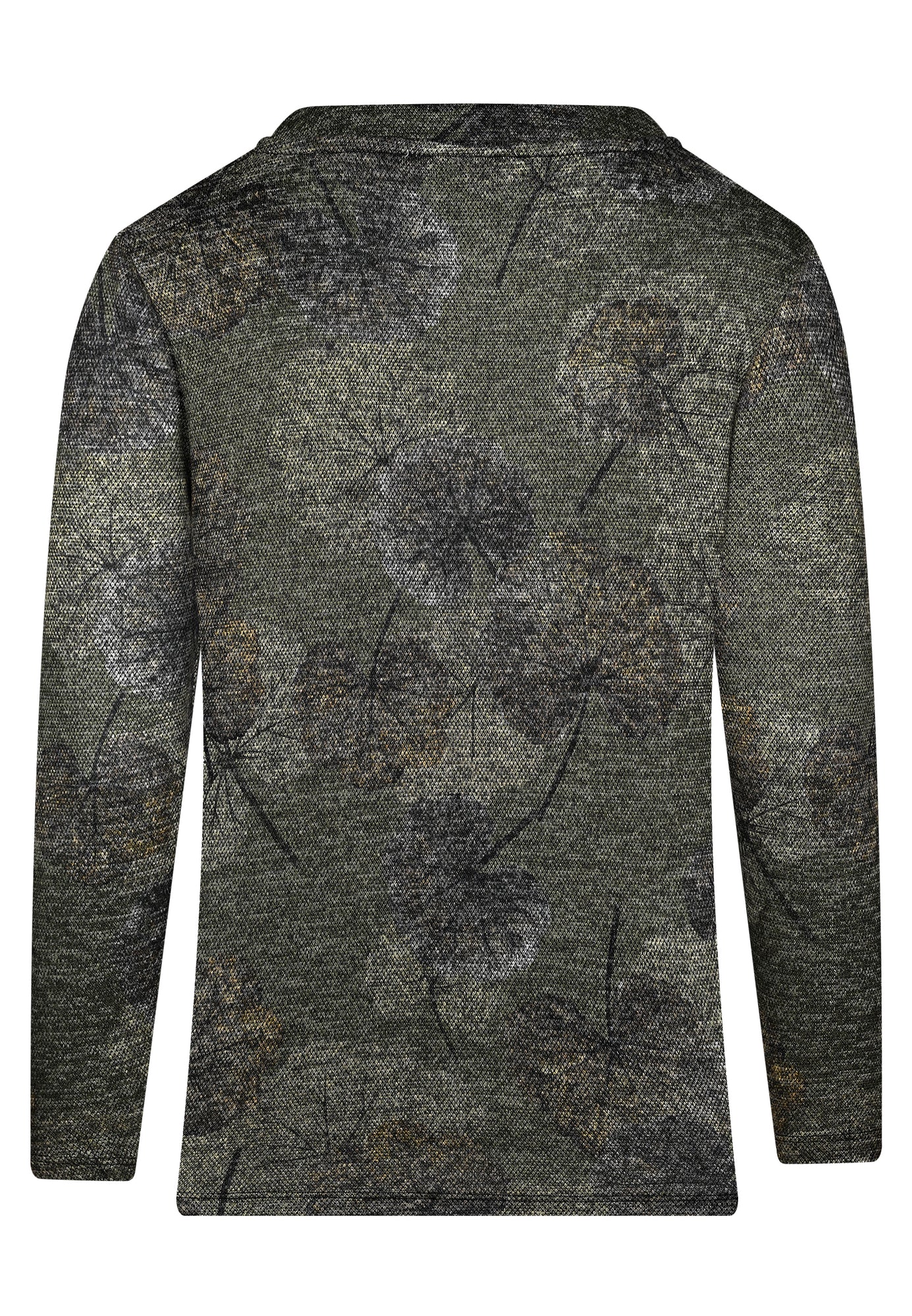 25713 Chemise à imprimé ginkgo vert/gris