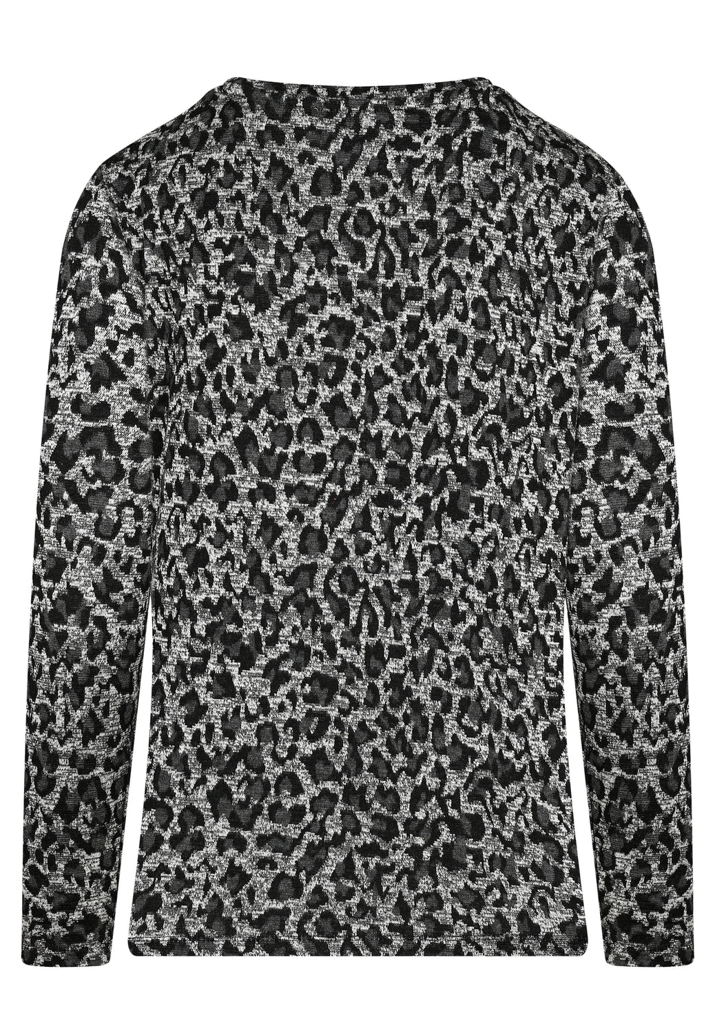 25715 Chemise à imprimé léopard gris/noir