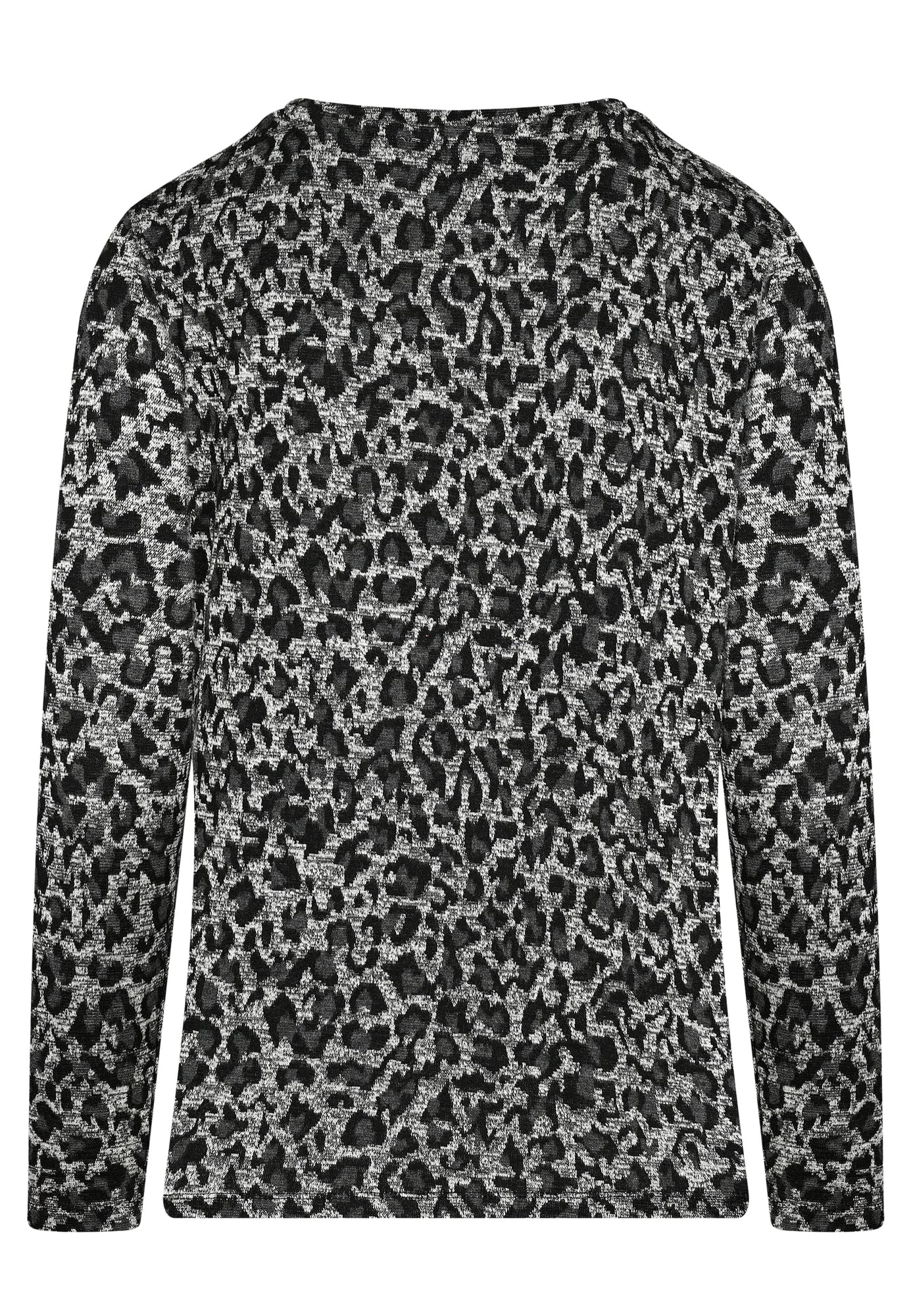 25715 Chemise à imprimé léopard gris/noir
