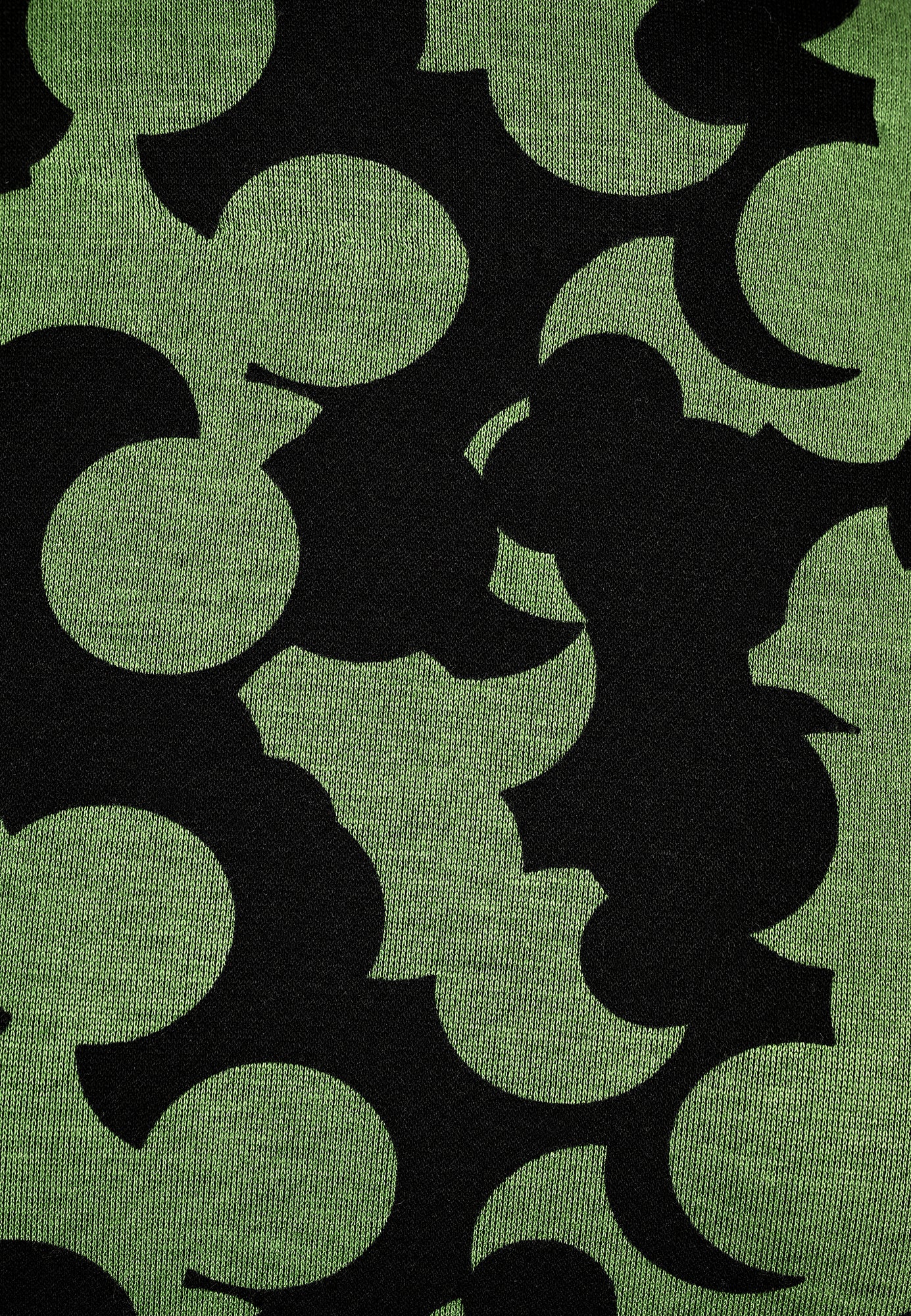 25716 Chemise à imprimé graphique vert/noir