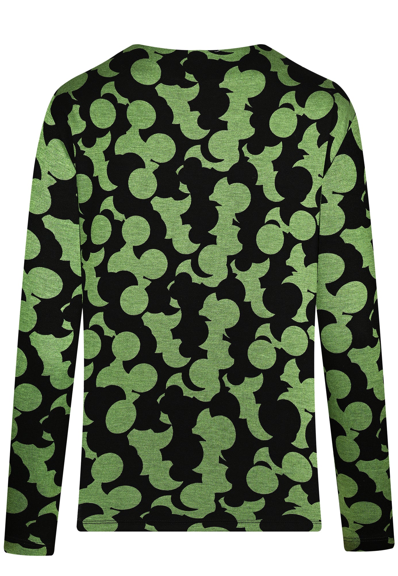 25716 Chemise à imprimé graphique vert/noir