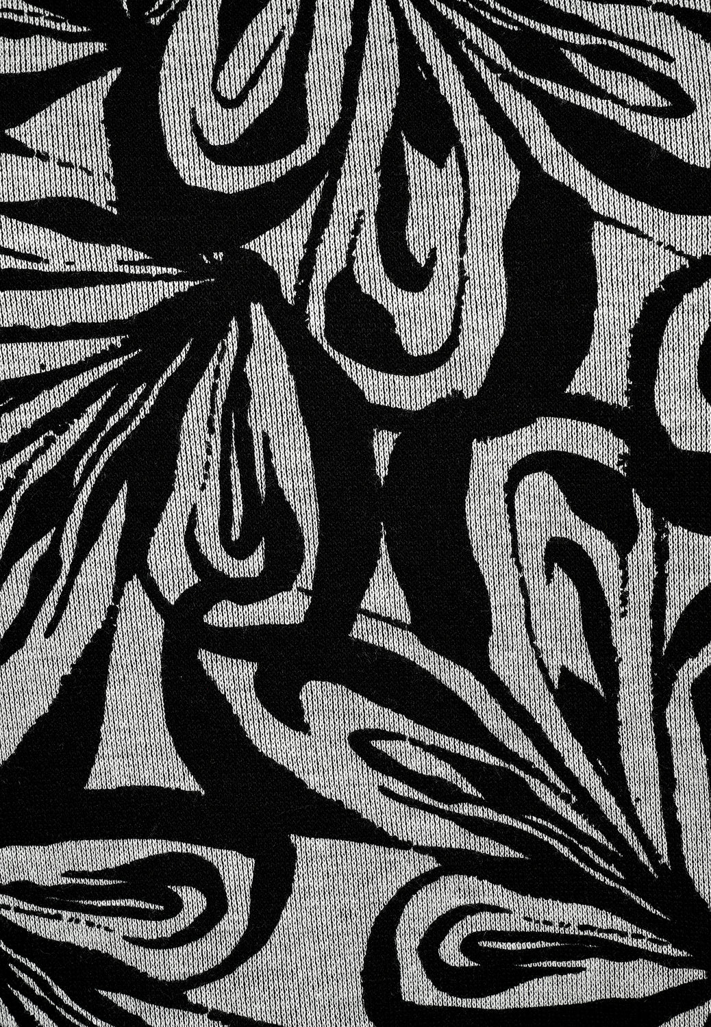 25717 Chemise à motif floral noir/gris clair