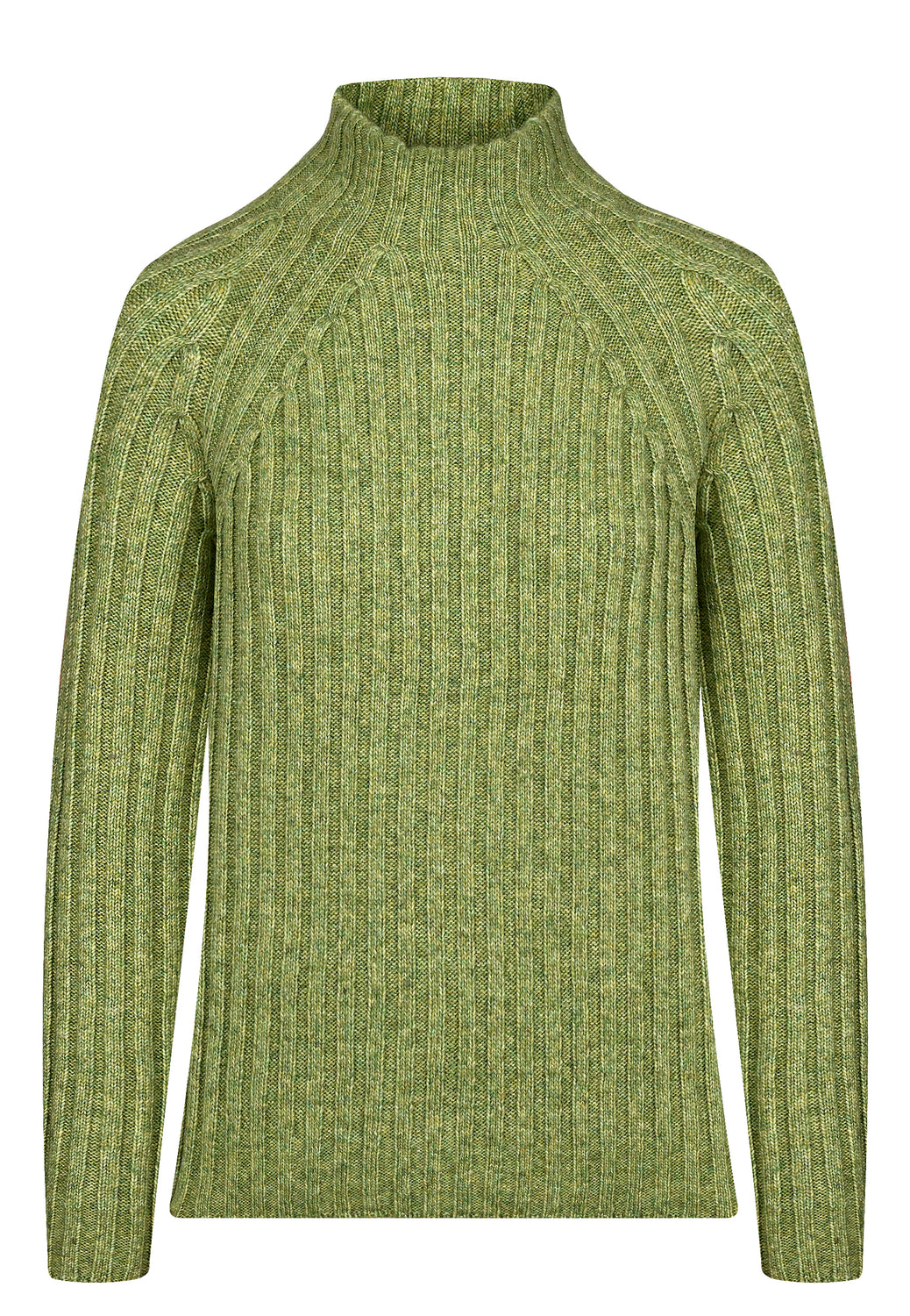 25724 Strickpullover in Hellgrün