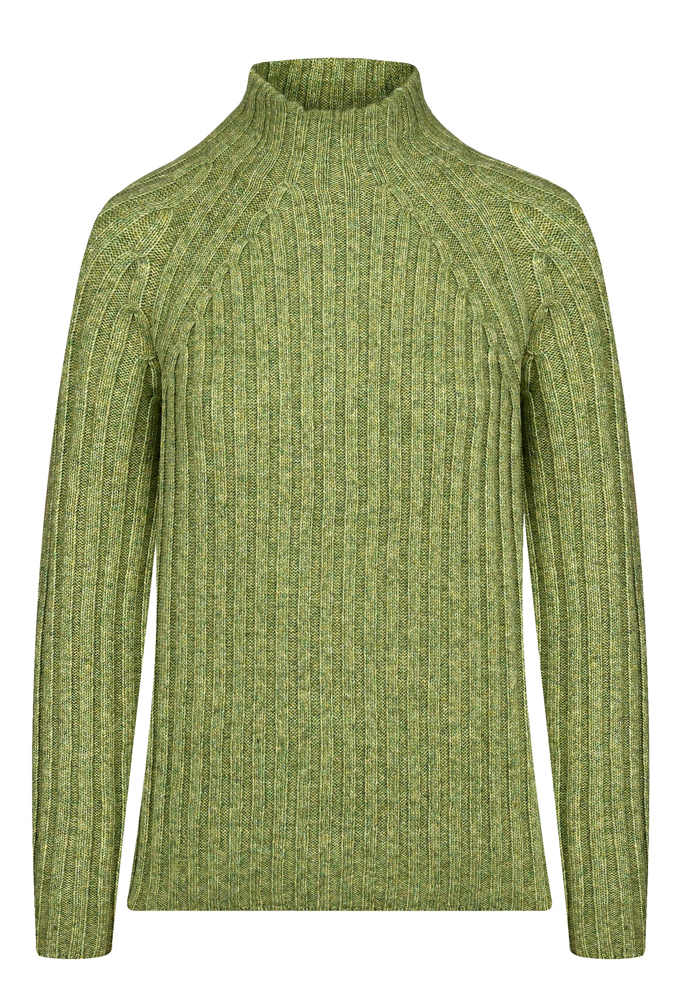 25724 Strickpullover in Hellgrün