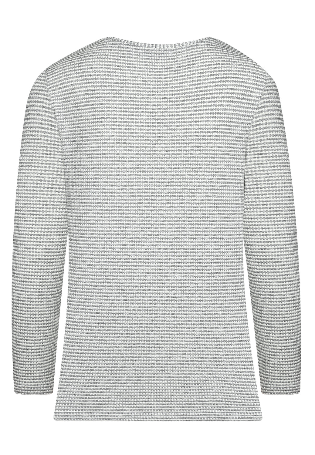 25728 Shirt met grafisch patroon in grijs/wit