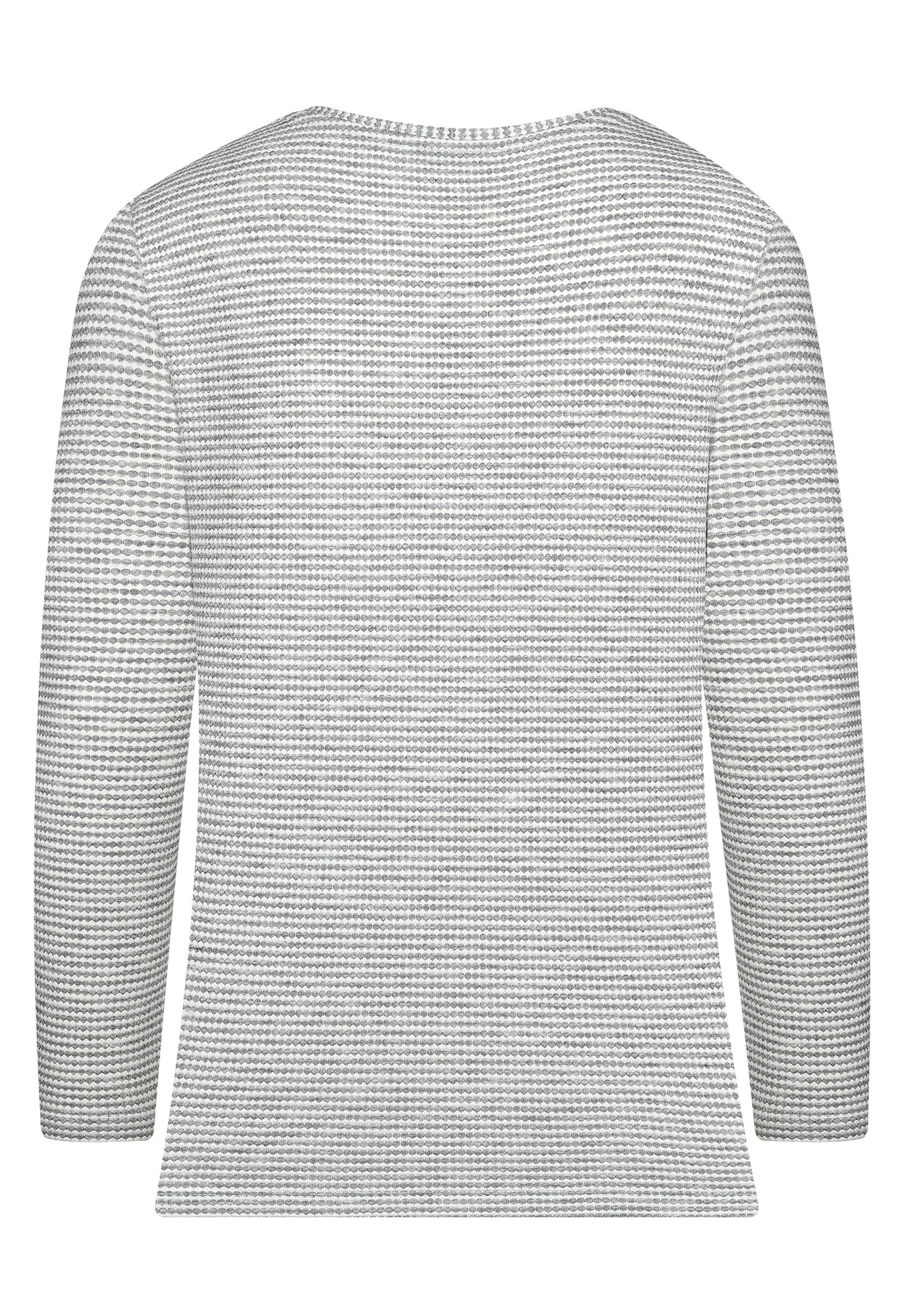 25728 Shirt met grafisch patroon in grijs/wit