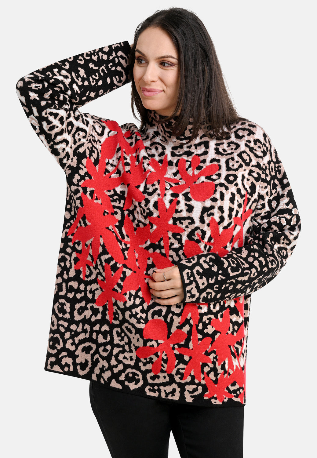 25801 Pull Animal Flowers - 20/black-red