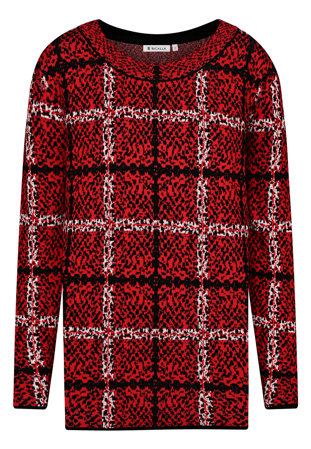 25802 Pullover Checks - 07/red-white-black