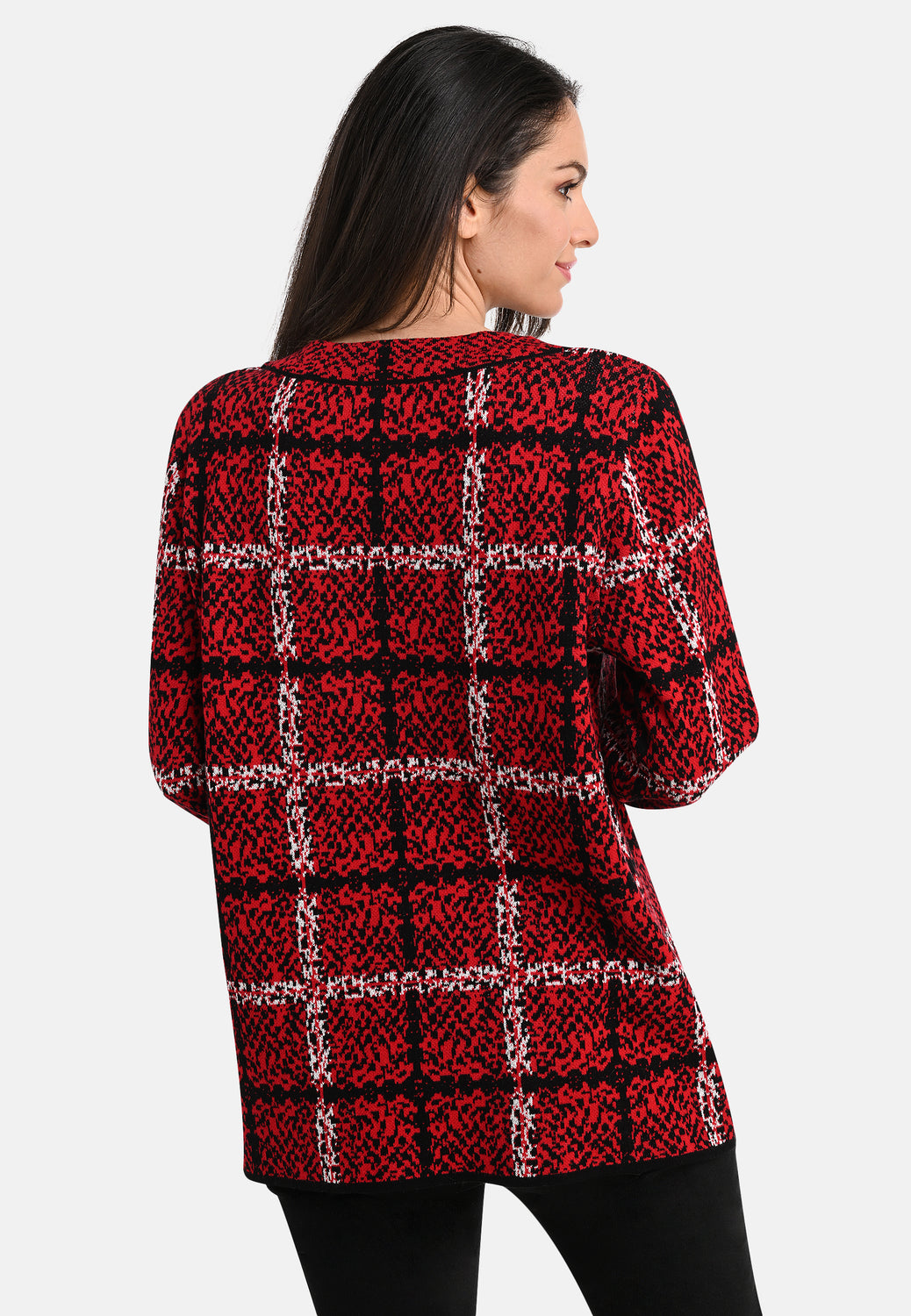 25802 Pullover Checks - 07/red-white-black
