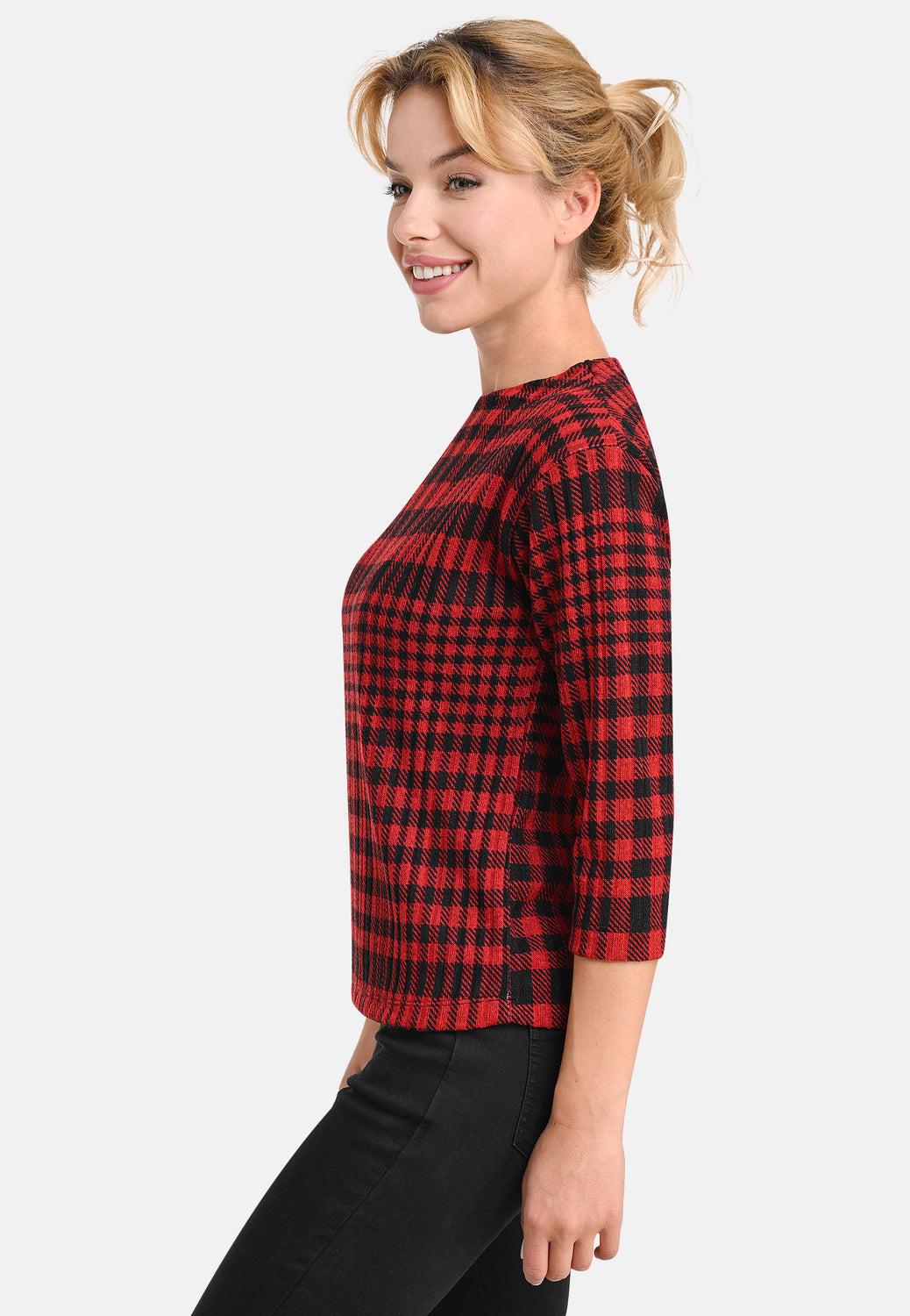 25803 Shirt Checks - 07/red-black