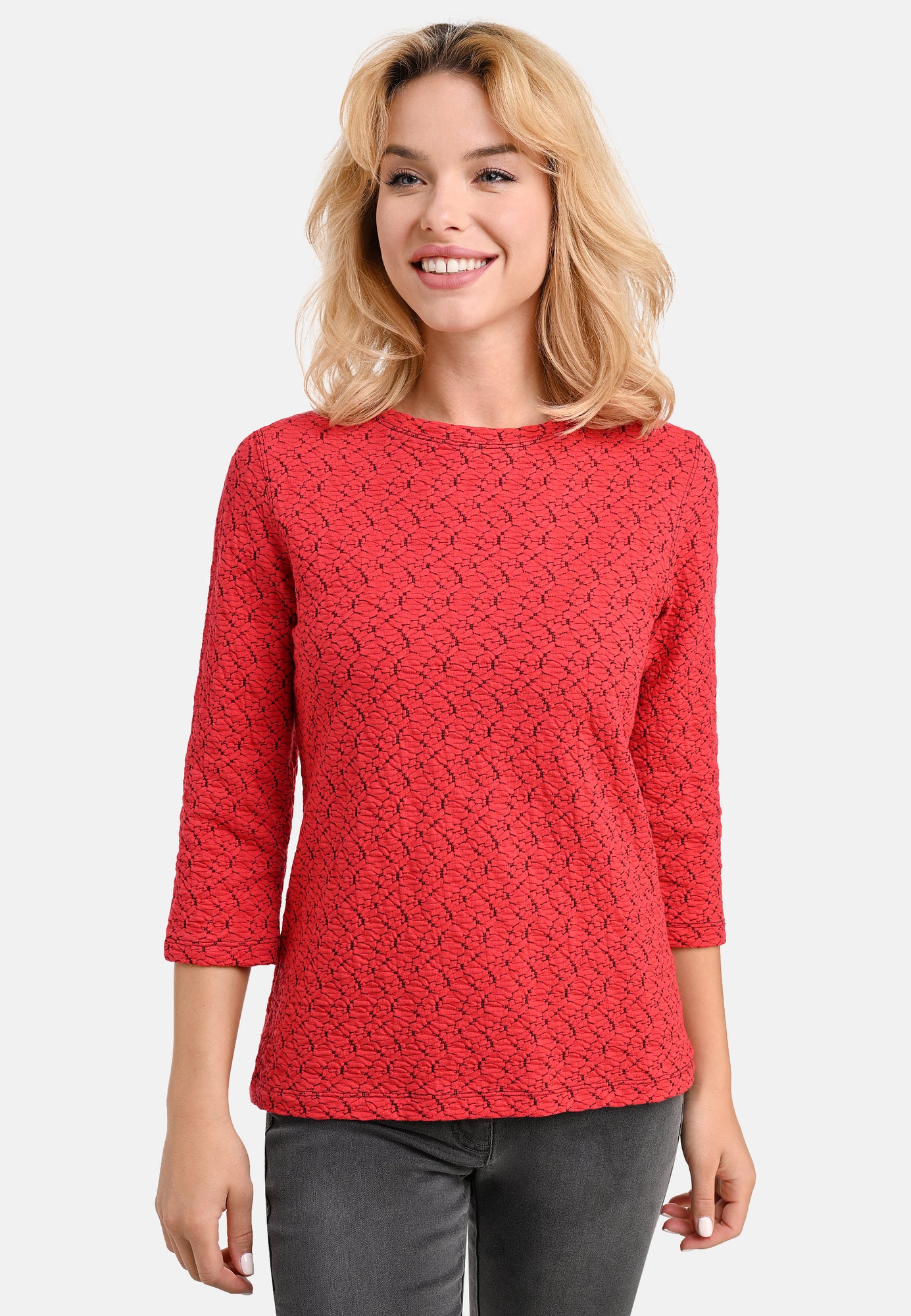 25804 Shirt Jacq Bubbles - 07/red-black