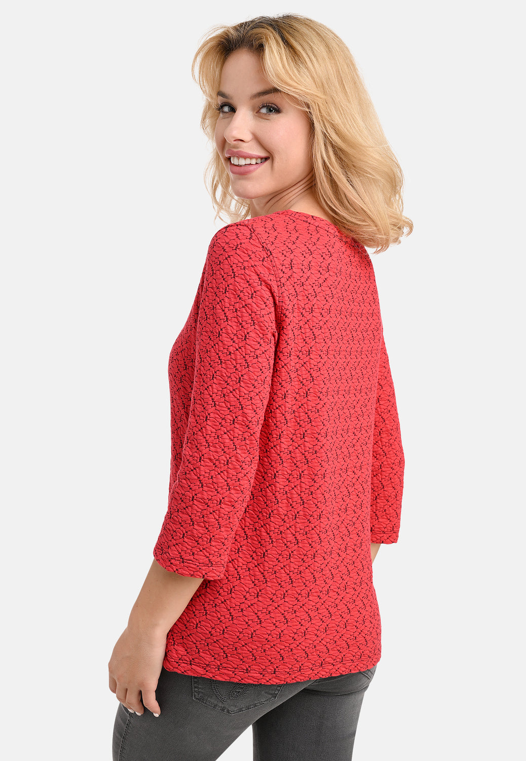 25804 Shirt Jacq Bubbles - 07/red-black