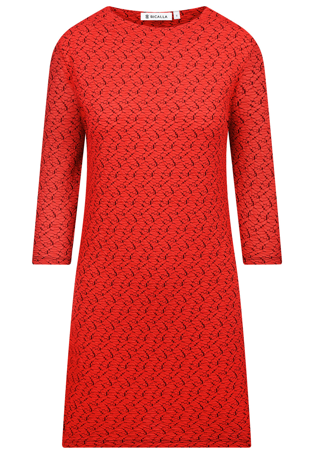 25805 Dress Jacq Bubbles - 07/red-black