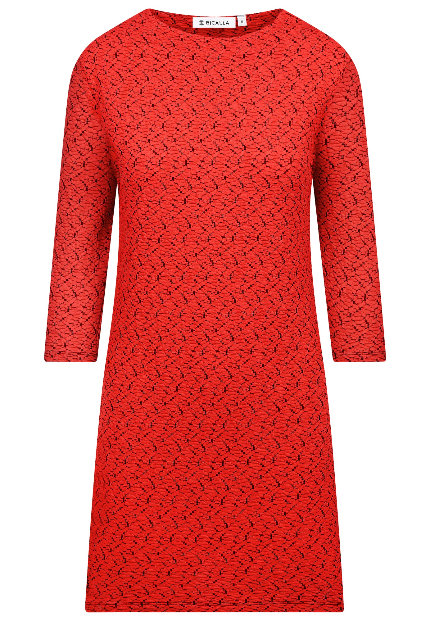 25805 Dress Jacq Bubbles - 07/red-black