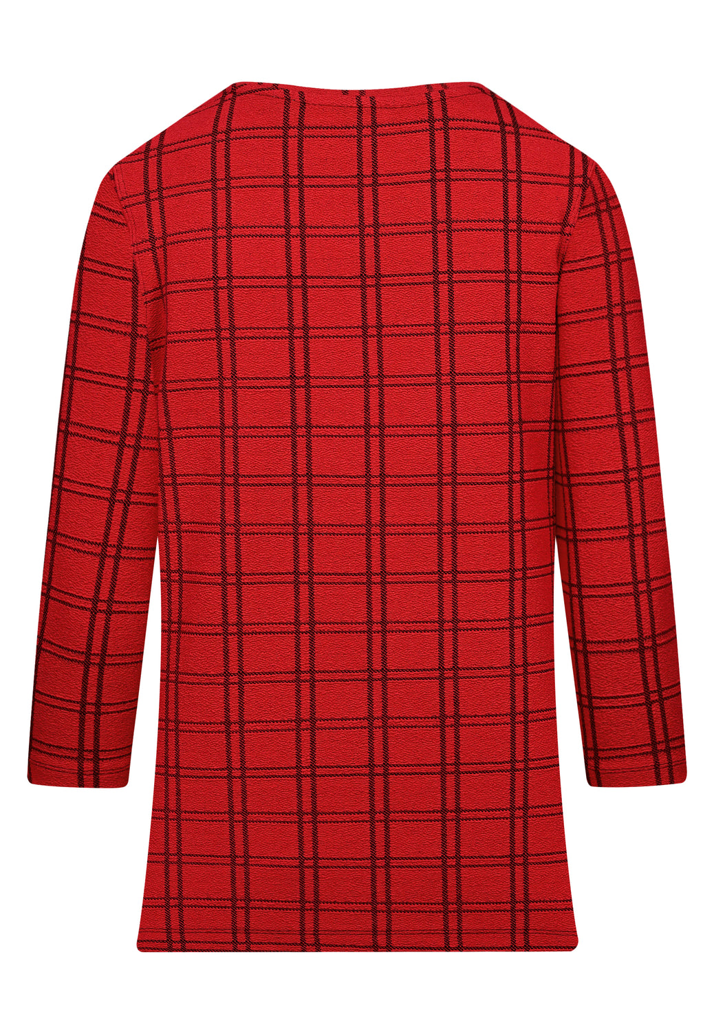 25806 Shirt Open Check - 07/red-black