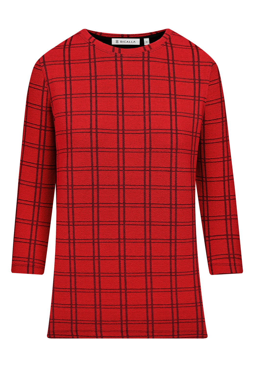 25806 Shirt Open Check - 07/red-black