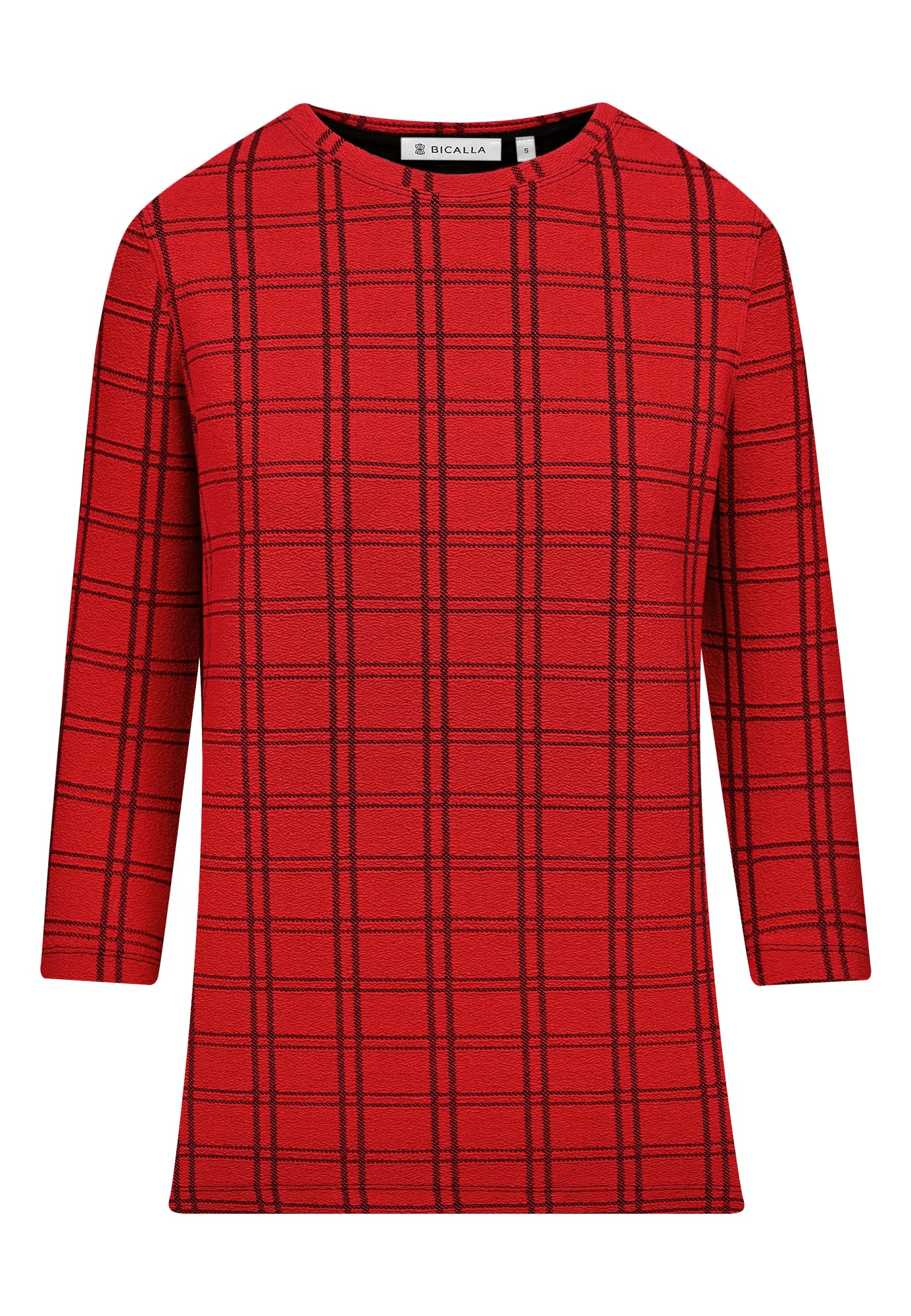 25806 Shirt Open Check - 07/red-black
