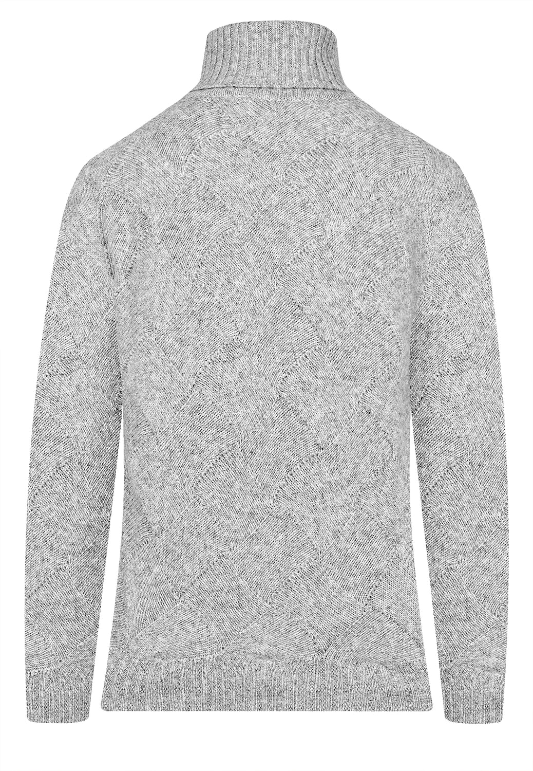 25808 Strickpullover in Hellgrau