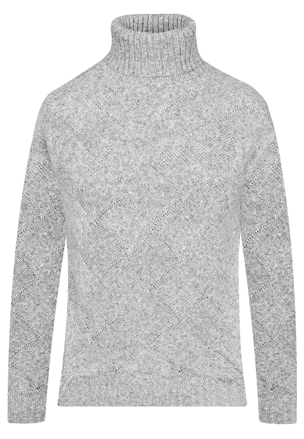 25808 Strickpullover in Hellgrau