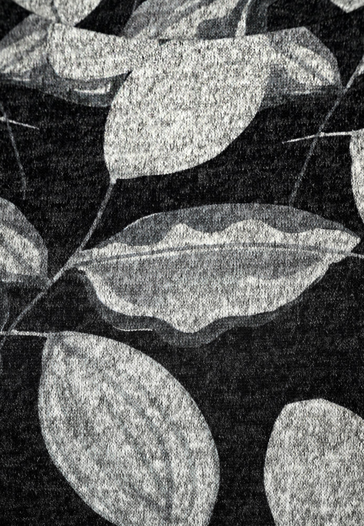 25812 Shirt mit floralem Print in Anthrazit/Hellgrau