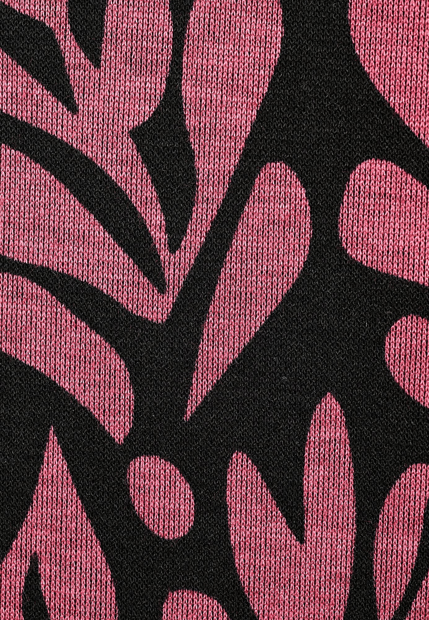 25817 Shirt mit Ornament-Print in Rot/Schwarz