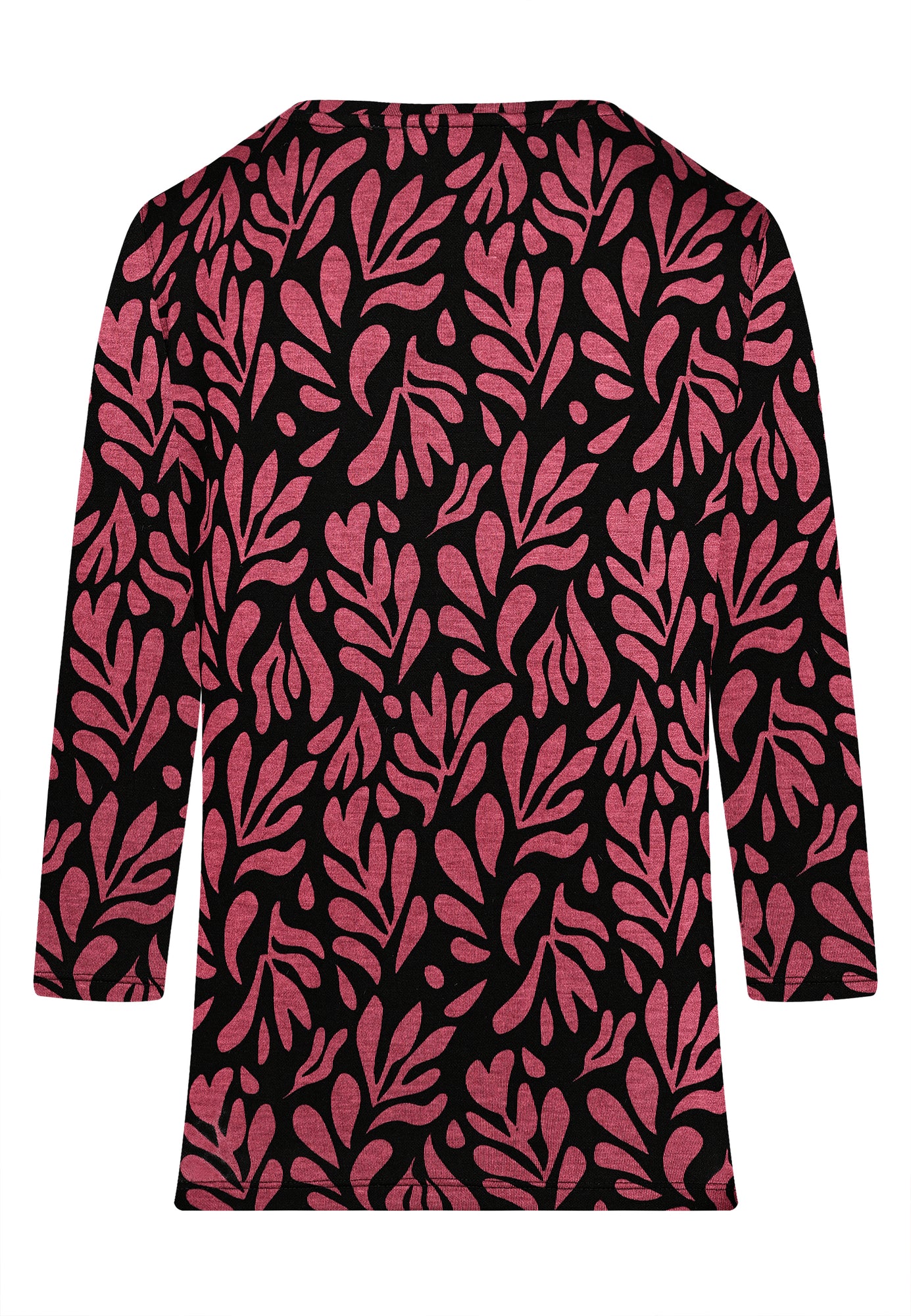 25817 Shirt mit Ornament-Print in Rot/Schwarz