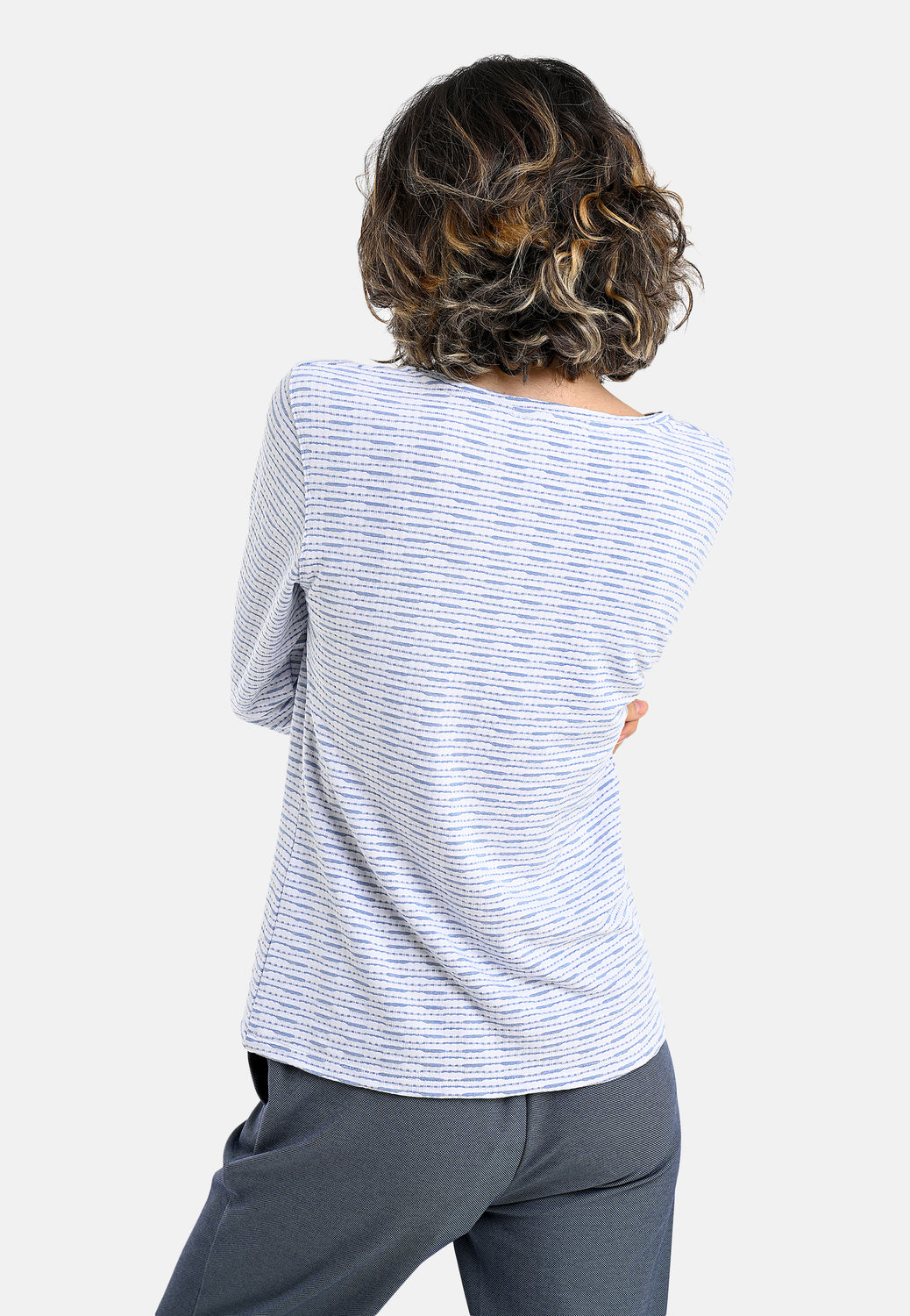 26105  Shirt Jacq Stripes - 10/blue-white