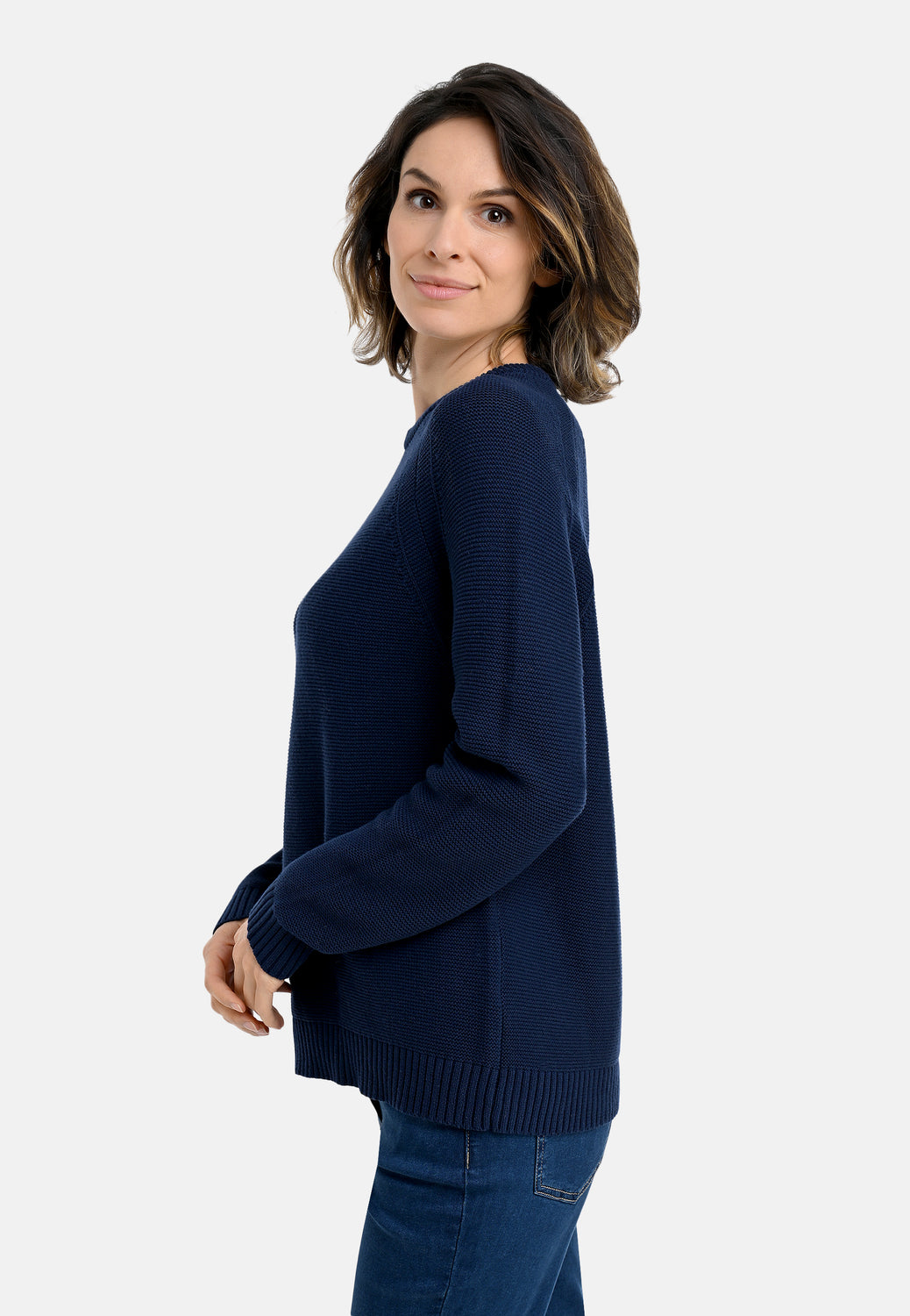 26107 Pullover Plain - 16/navy