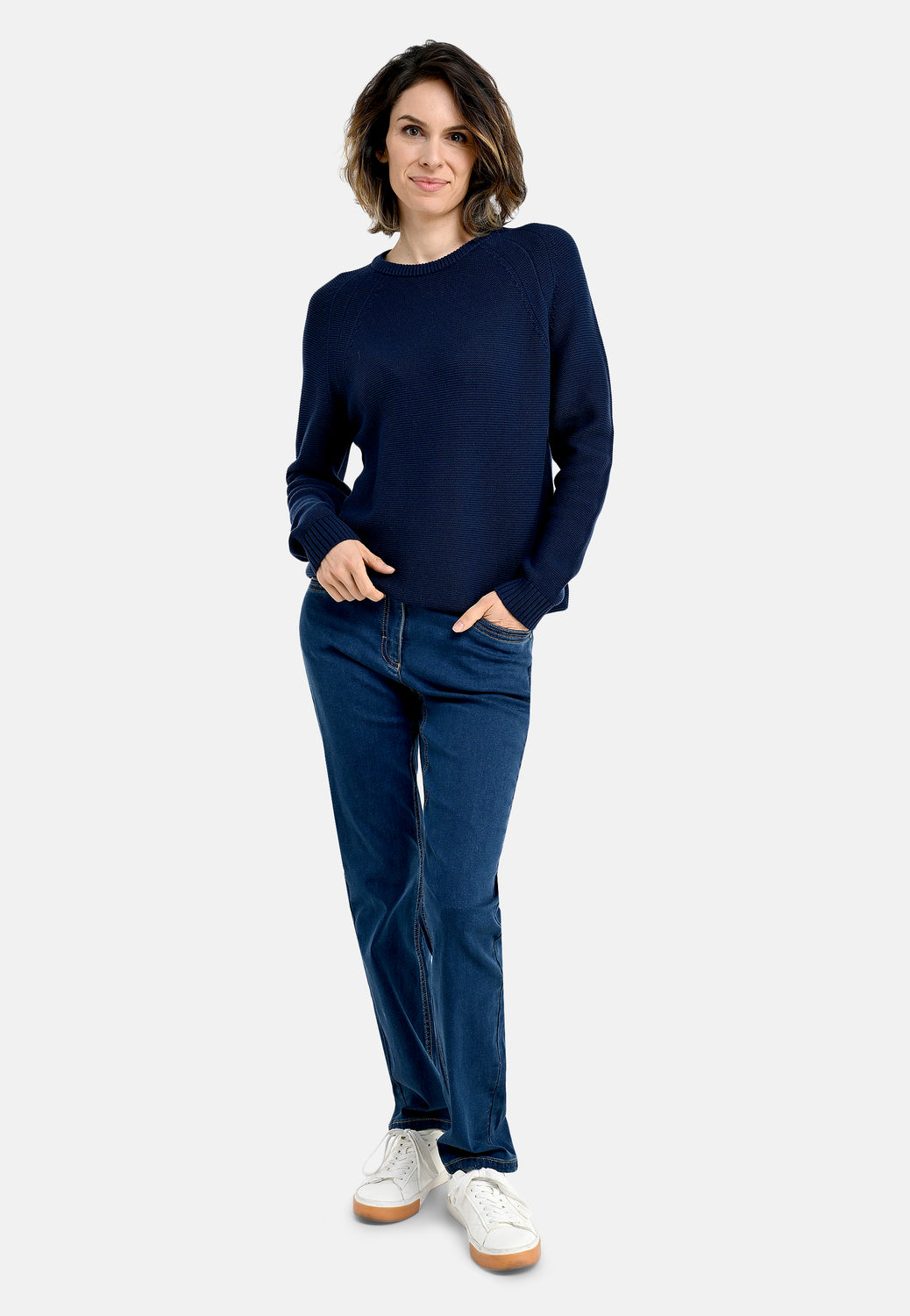 26107 Pullover Plain - 16/navy