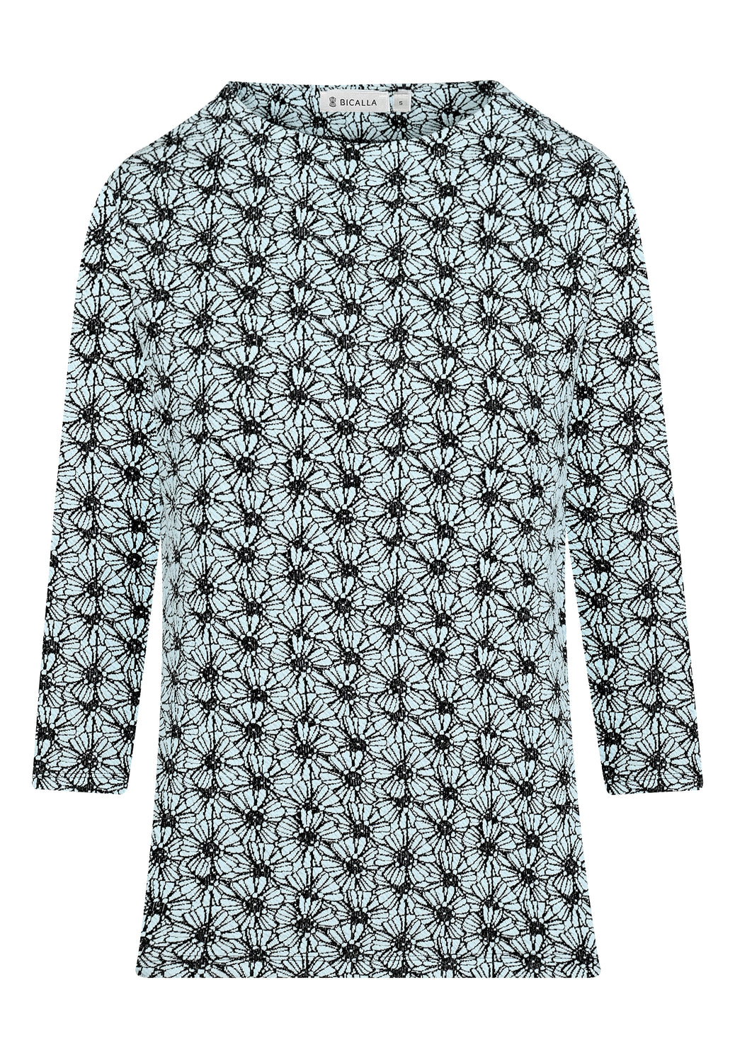 26111 Shirt BubbleFlowers - 10/blue-black