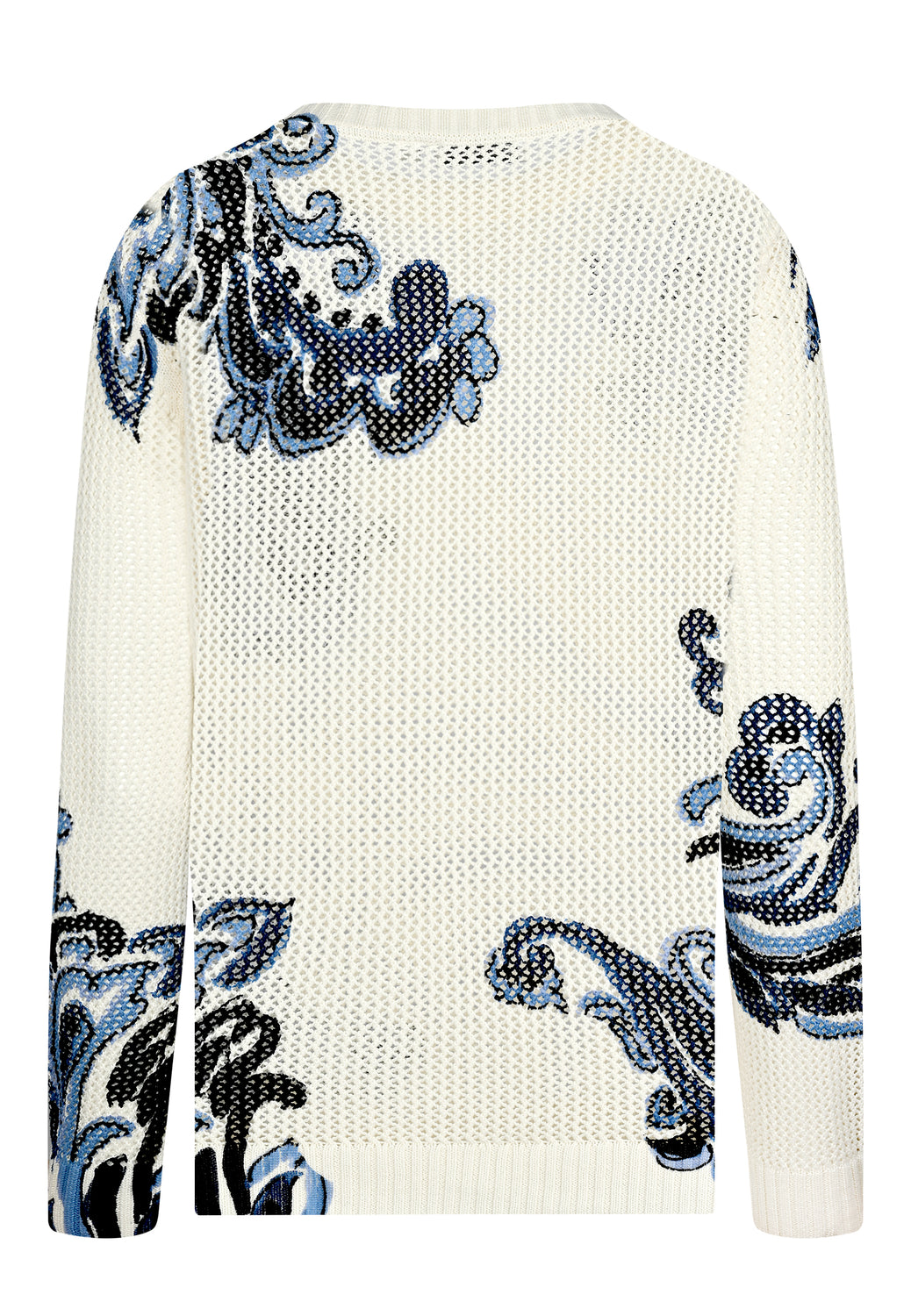 26113 Pullover Print - 02/ecru-navy