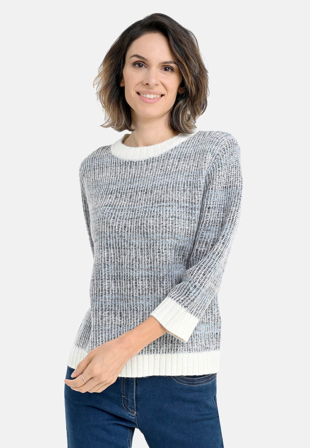 26114 Pull Multi Stripe - 16/navy-white