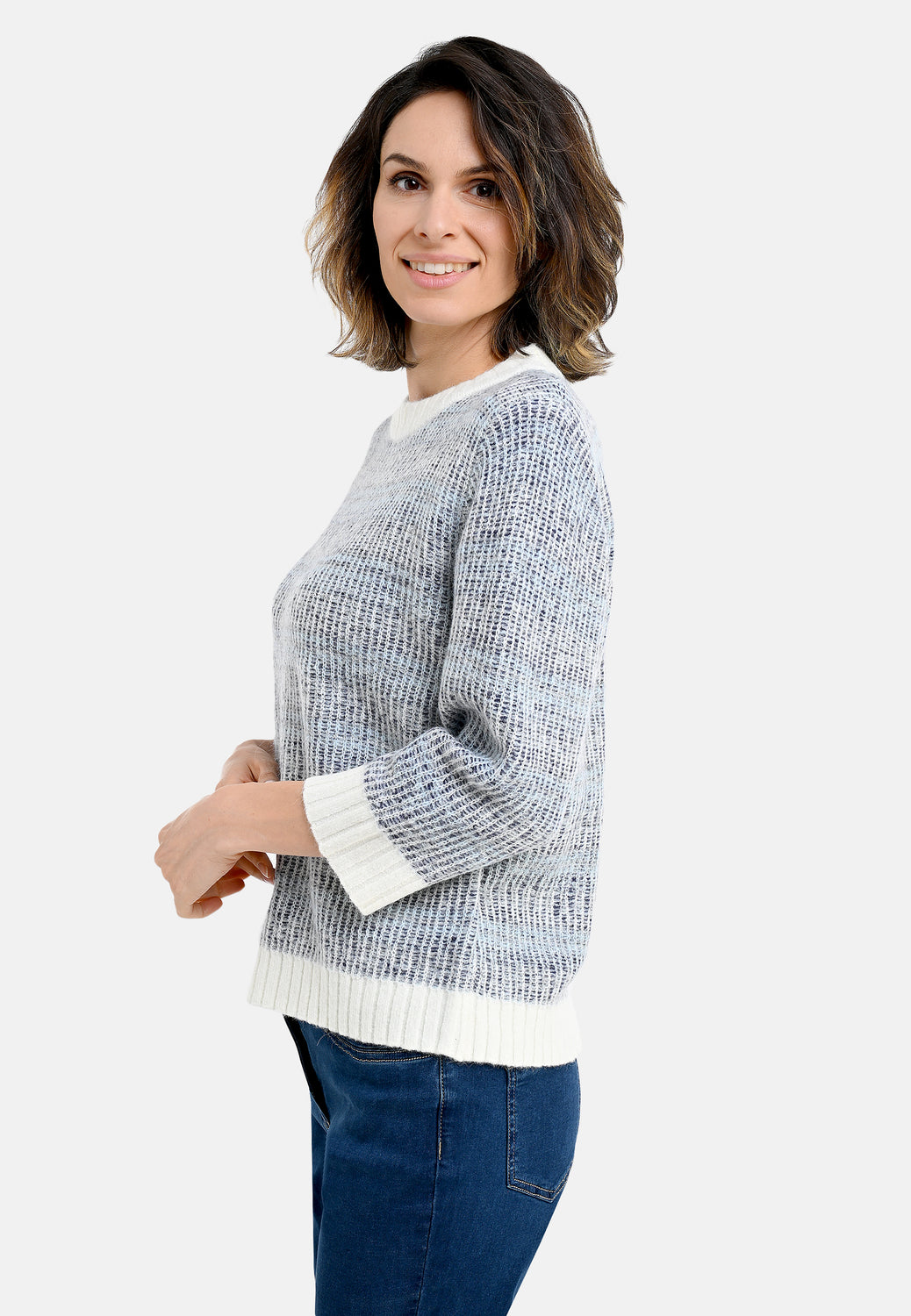 26114 Pull Multi Stripe - 16/navy-white