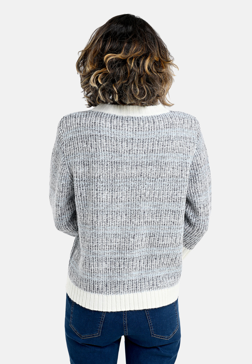 26114 Pull Multi Stripe - 16/navy-white