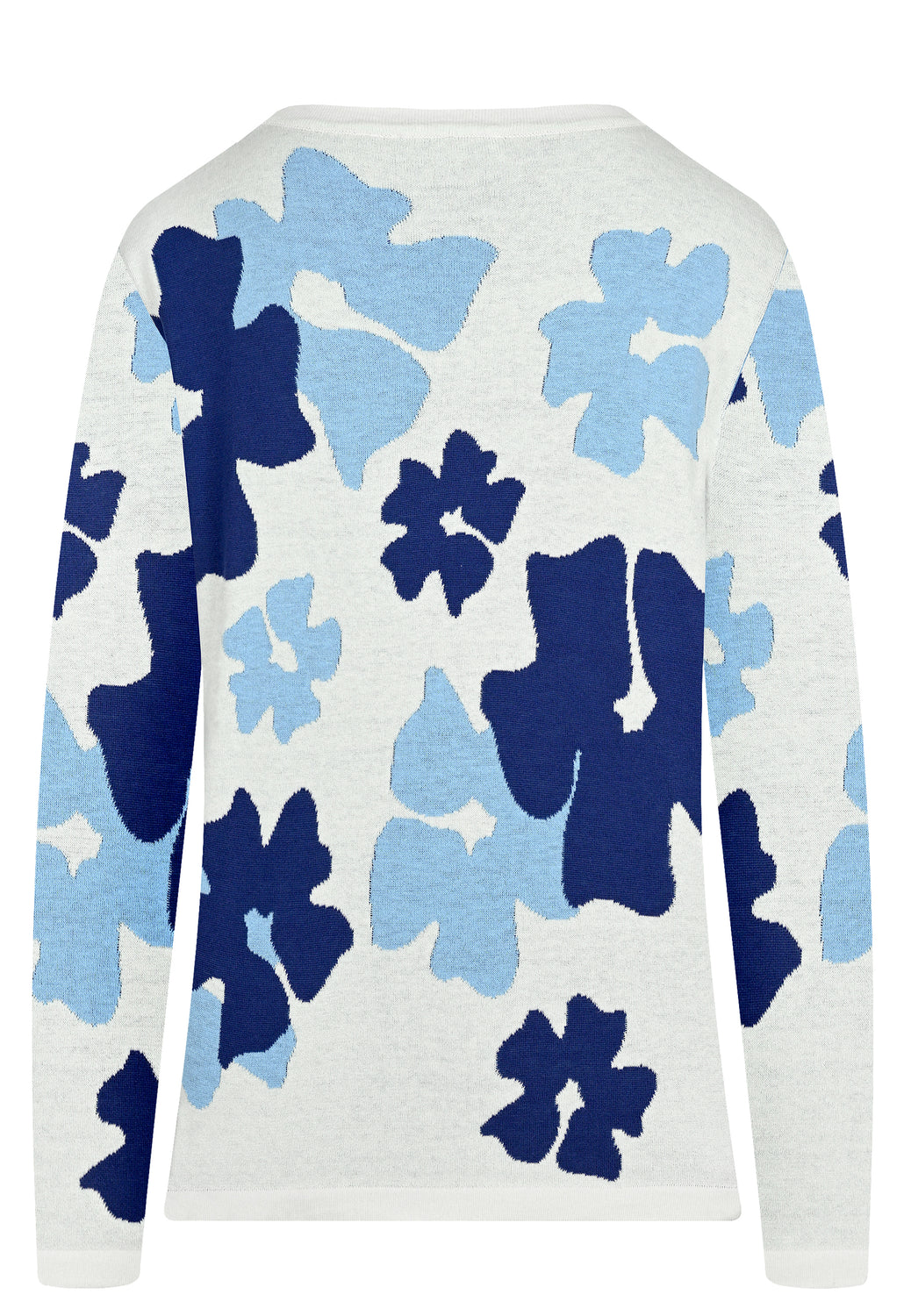 26118 Pull Jacq Flower - 10/white-blue