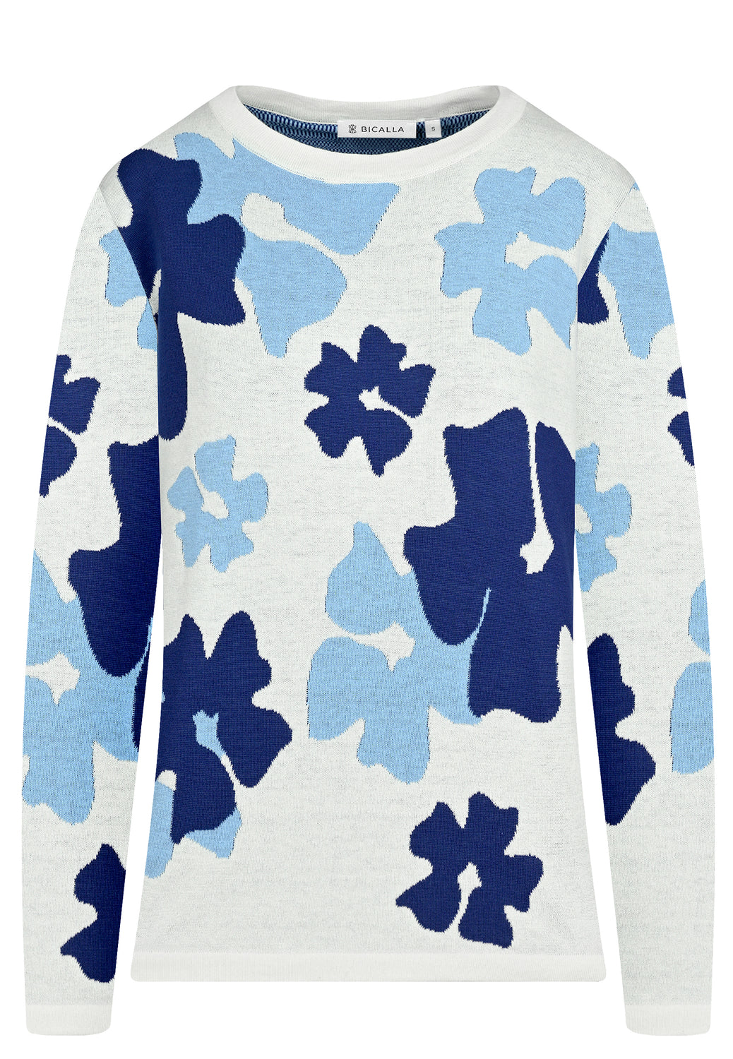 26118 Pull Jacq Flower - 10/white-blue