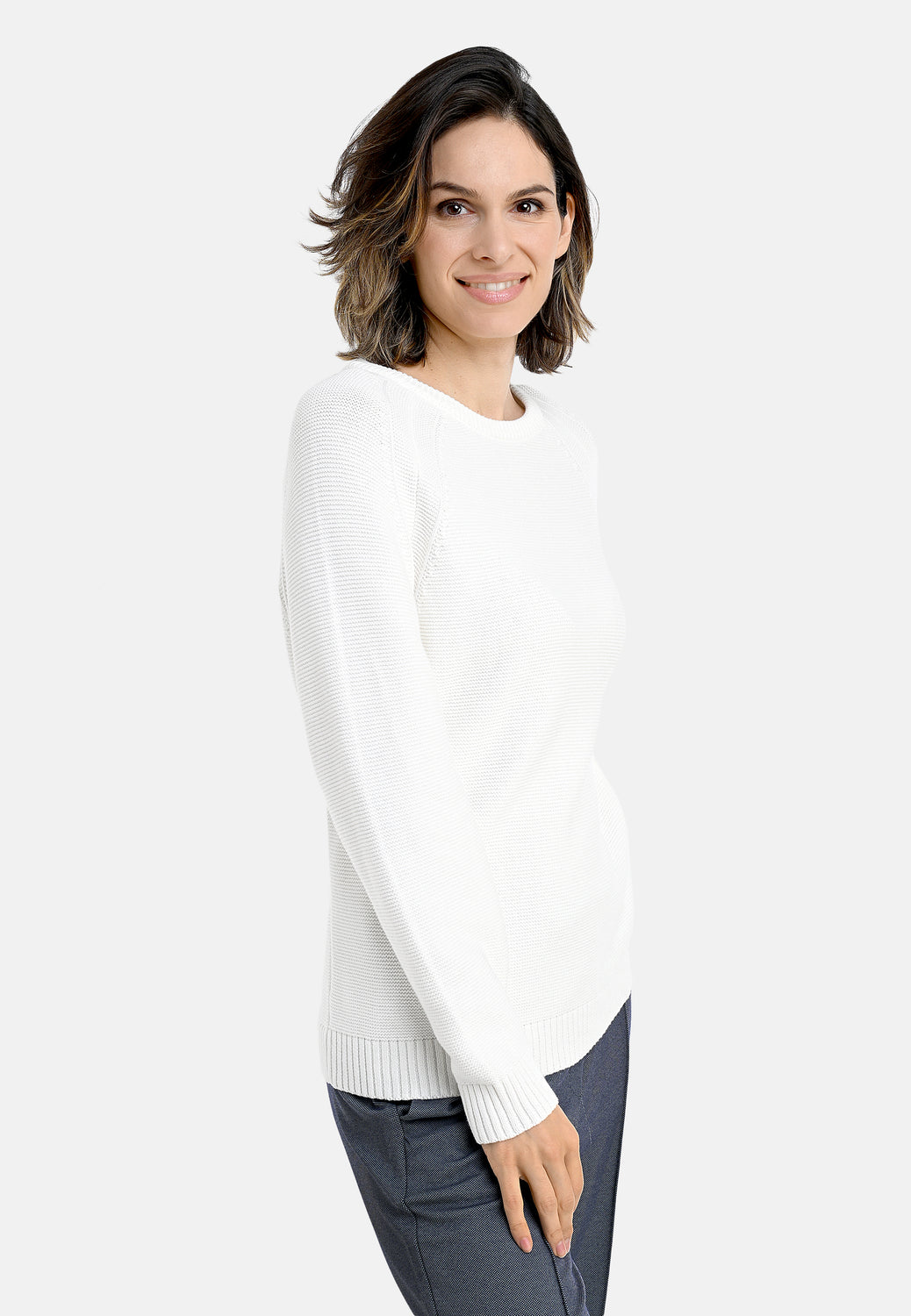 26119 Pullover Plain - 01/white