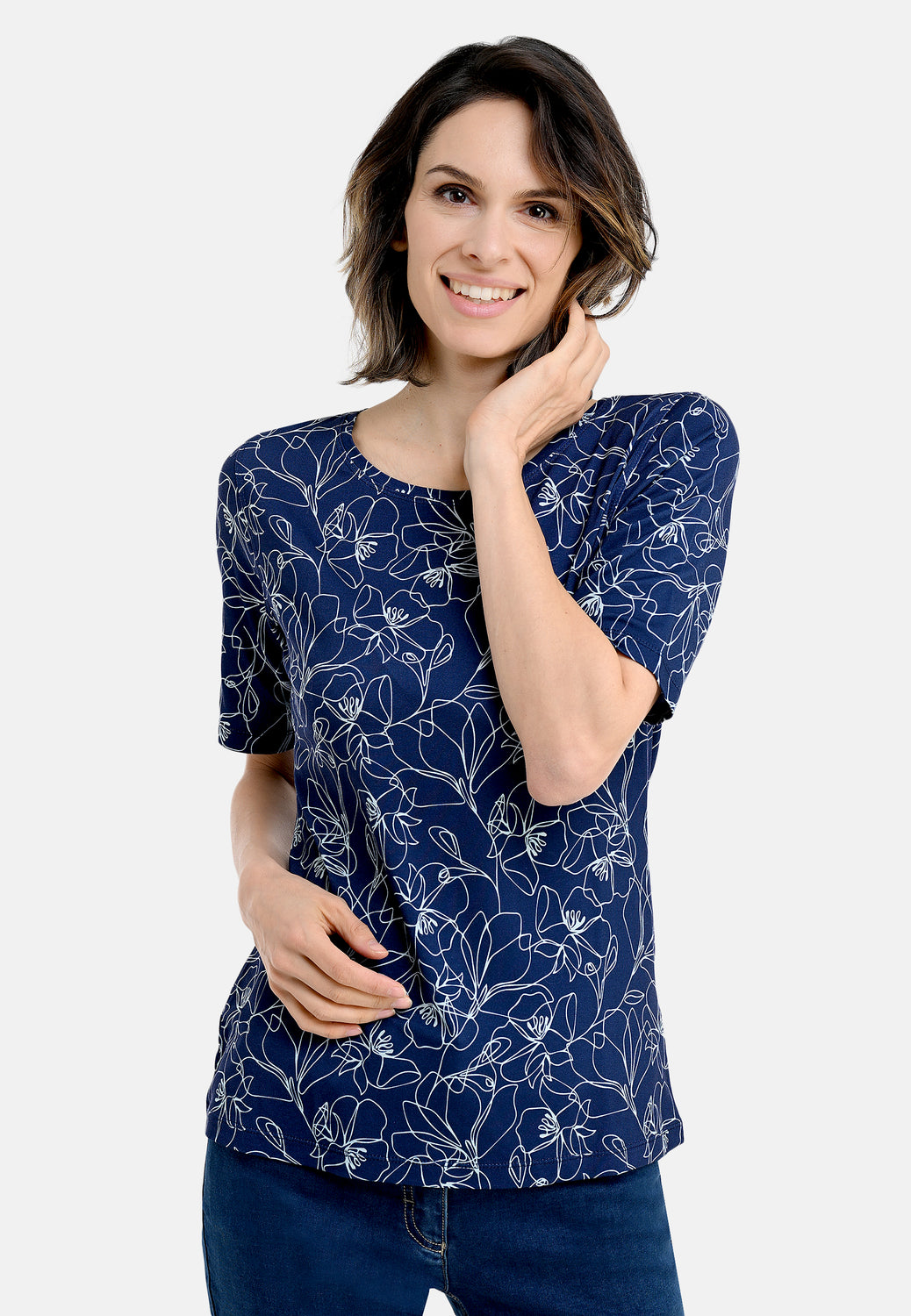 26121 Shirt Bicolor - 16/navy-blue