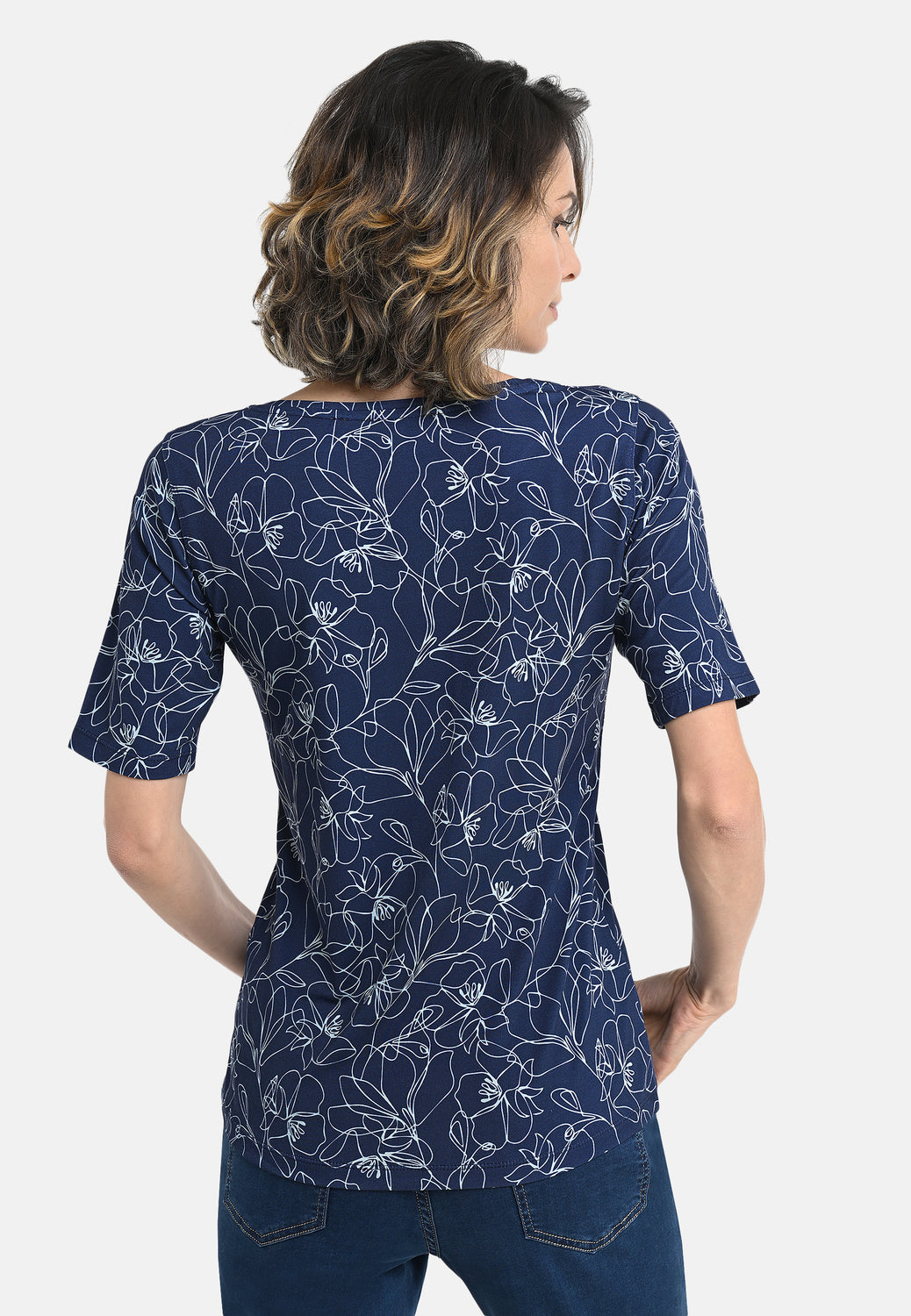 26121 Shirt Bicolor - 16/navy-blue