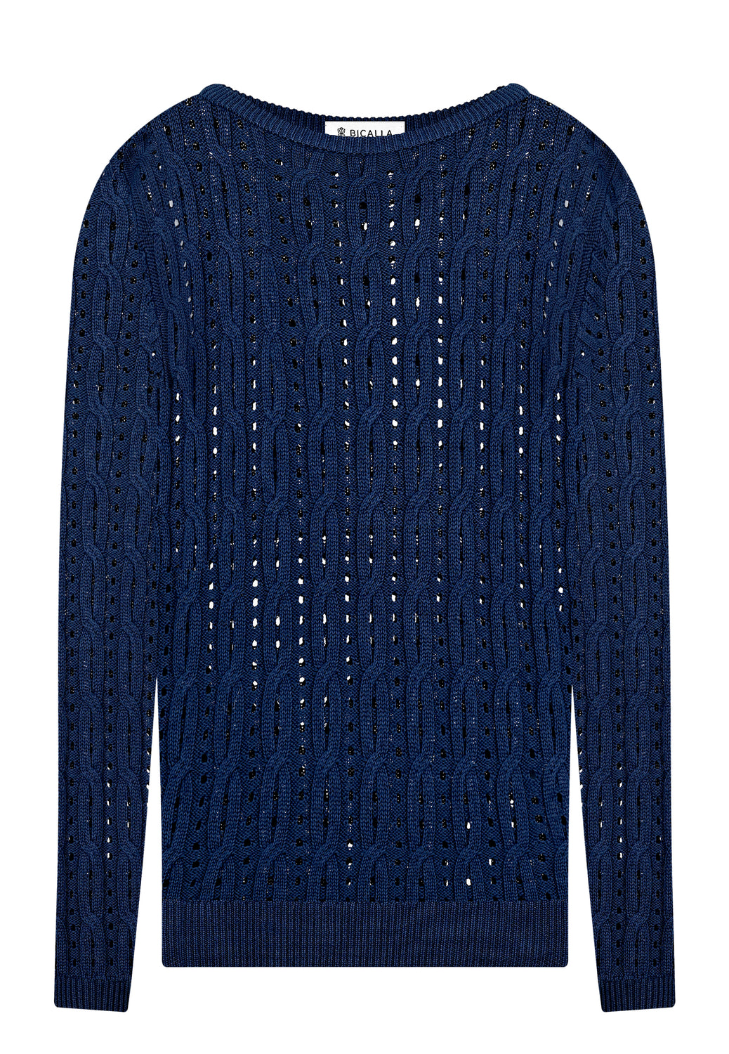 26122 Pullover Cables - 16/navy