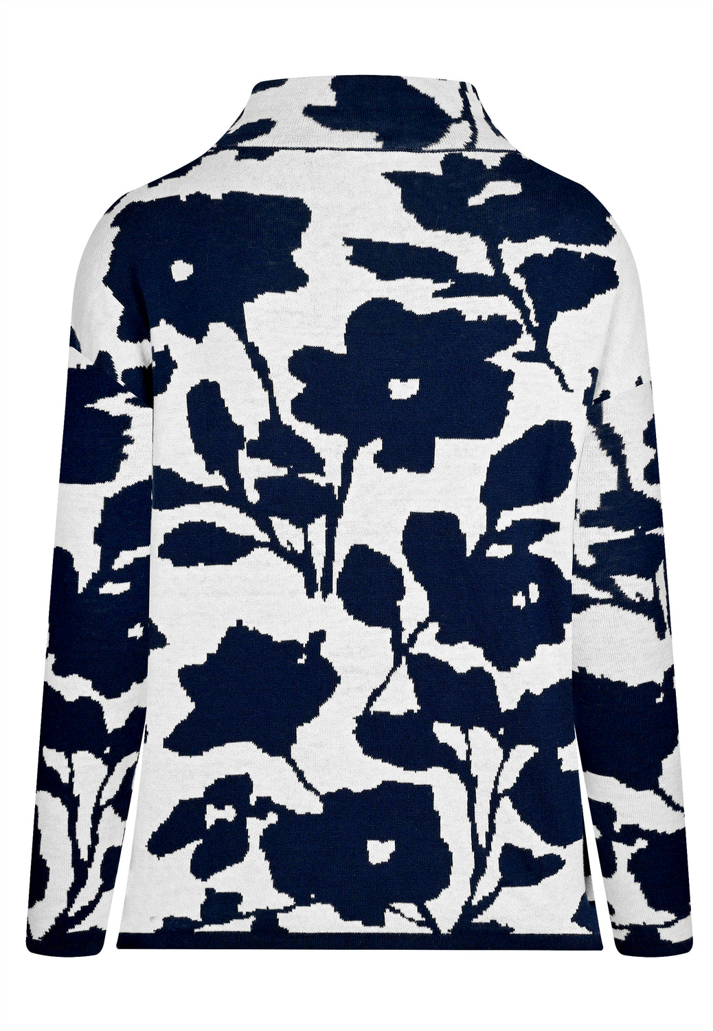 26125 Pullover Flowers - 16/navy-white