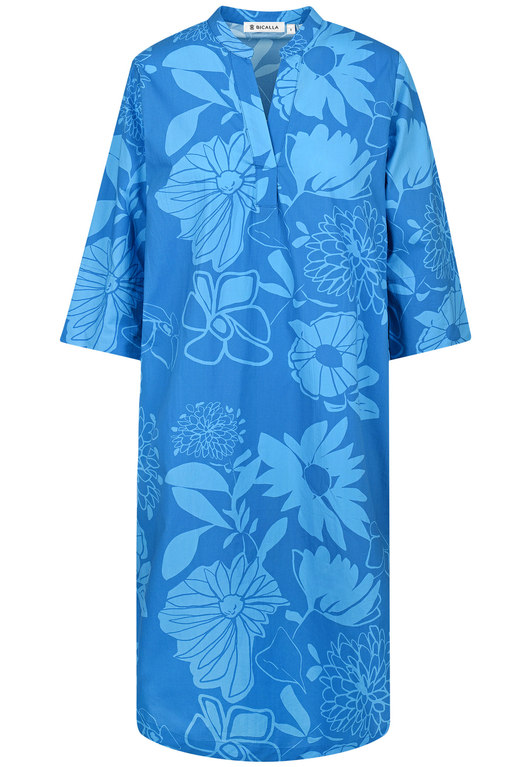 26127 Dress Bicolor - 10/blue-light-blue