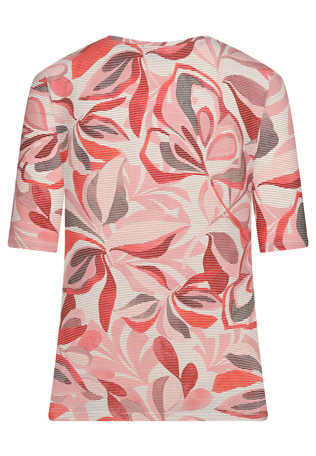 26205 Shirt StripeFlowers - 07/red-beige