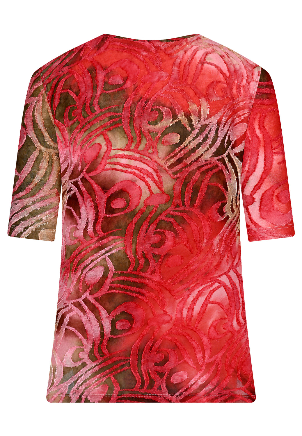 26208 Shirt T&D Peacock - 07/red-sand