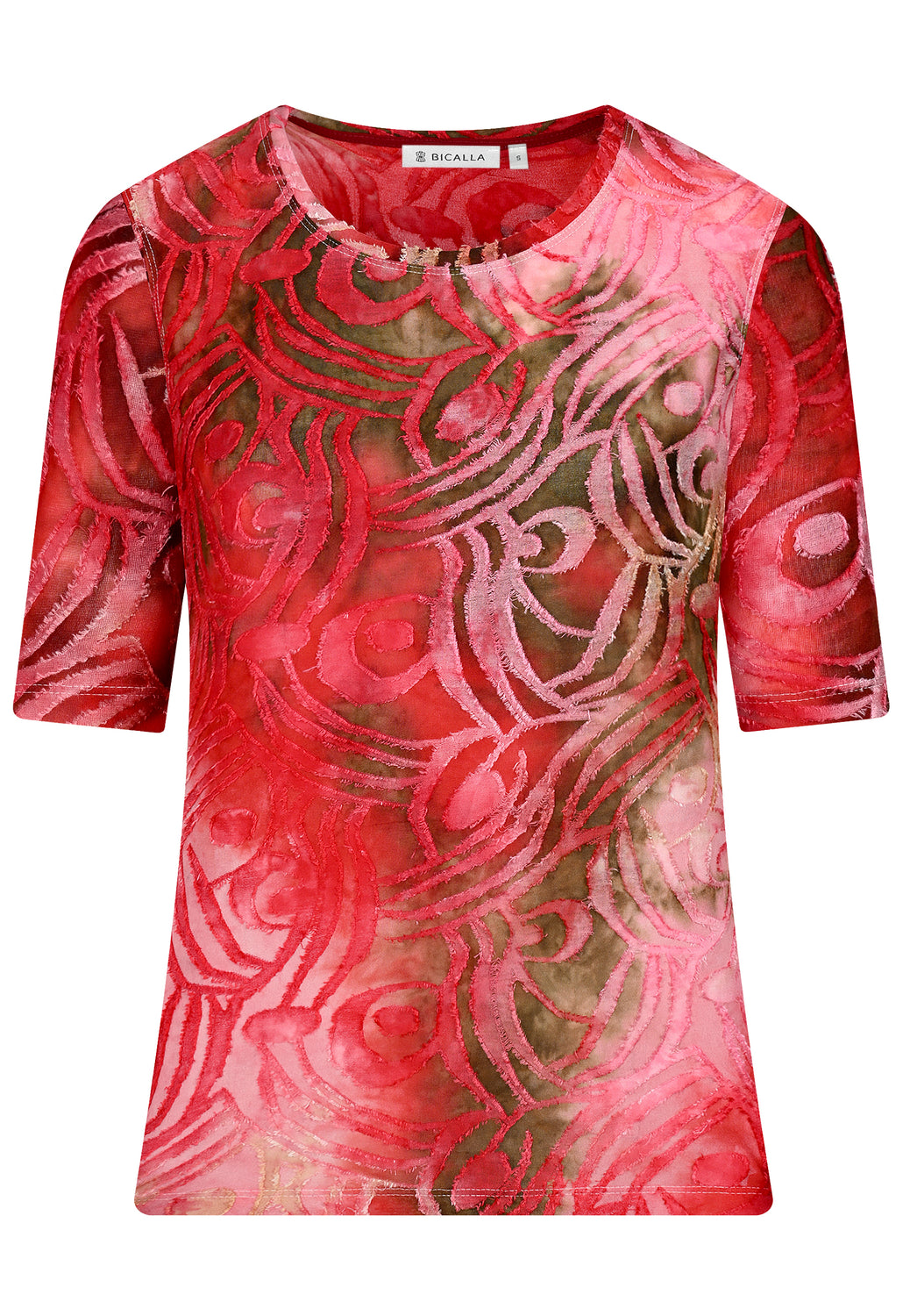 26208 Shirt T&D Peacock - 07/red-sand