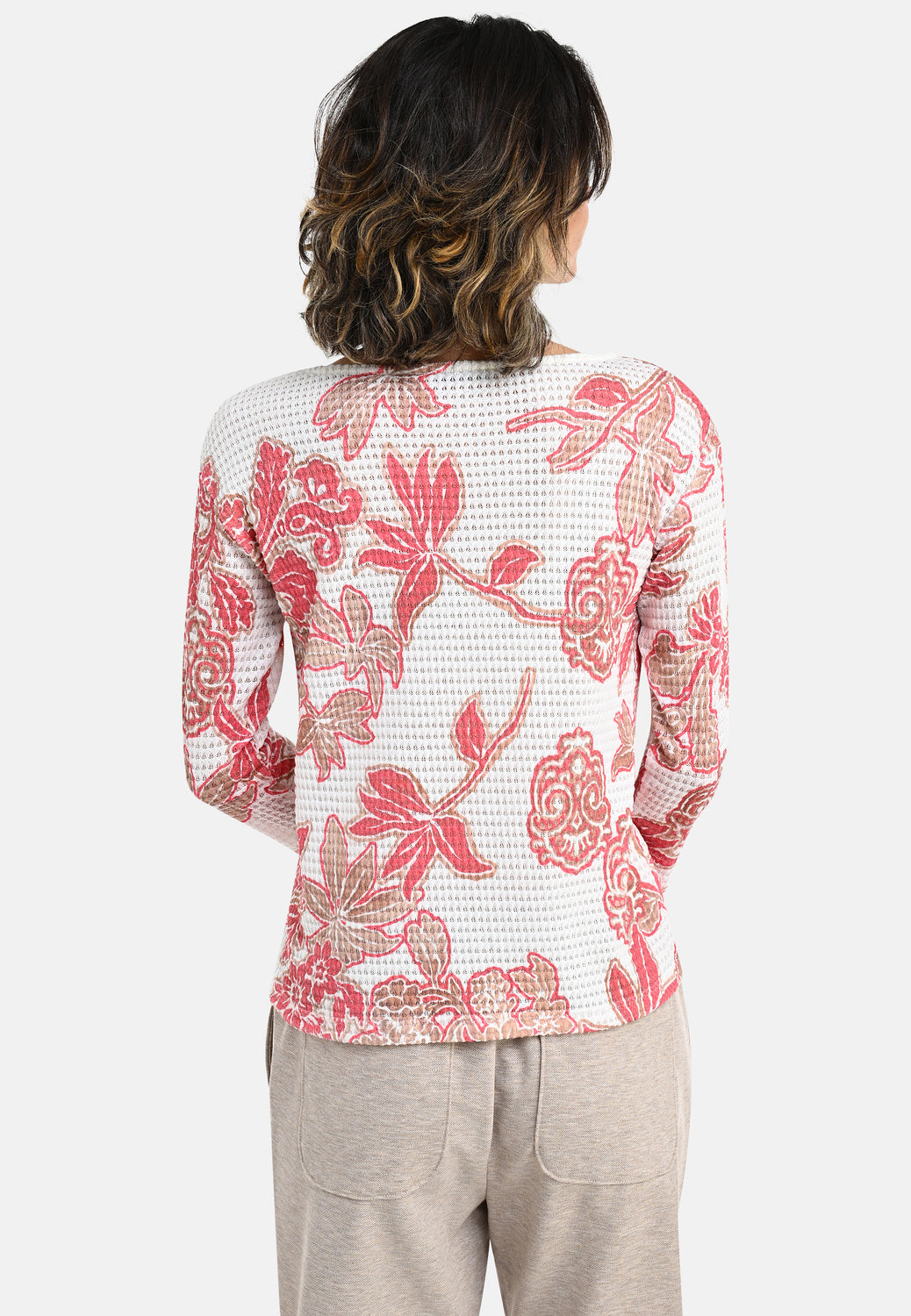 26209 Shirt Waffle Print - 10/blue-navy